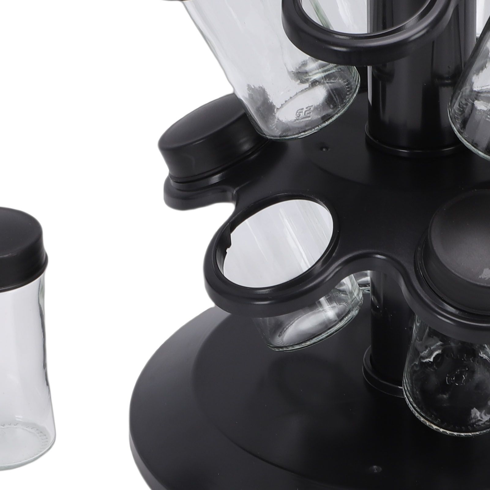 Revolving Countertop Seasoning Bottle Rack Organizer Kitchen Rotating view 7