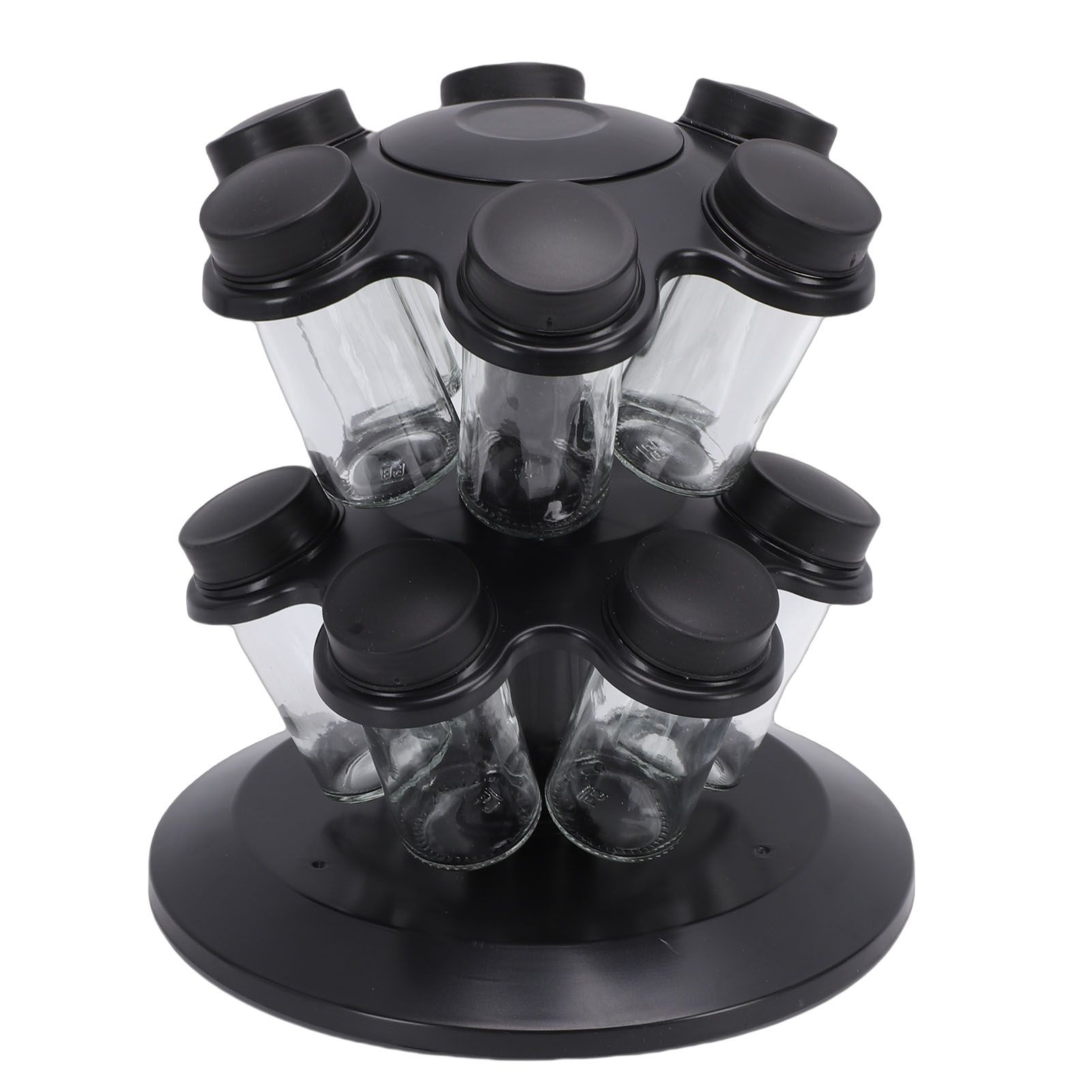 Revolving Countertop Seasoning Bottle Rack Organizer Kitchen Rotating view 9