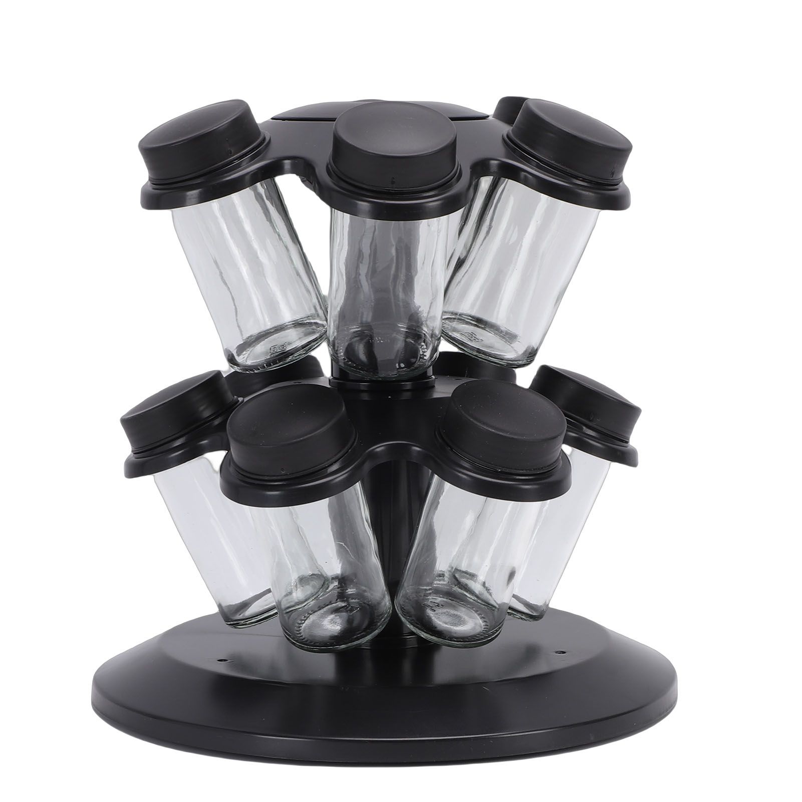 Revolving Countertop Seasoning Bottle Rack Organizer Kitchen Rotating view 10