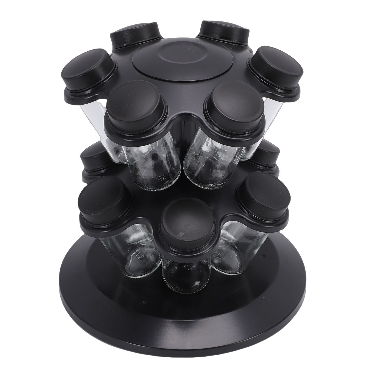 Revolving Countertop Seasoning Bottle Rack Organizer Kitchen Rotating view 11