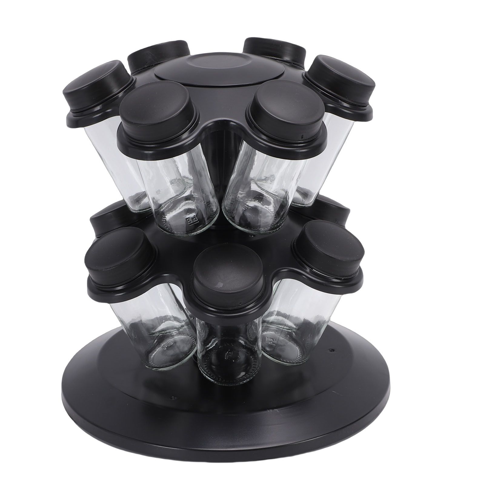 Revolving Countertop Seasoning Bottle Rack Organizer Kitchen Rotating view 12