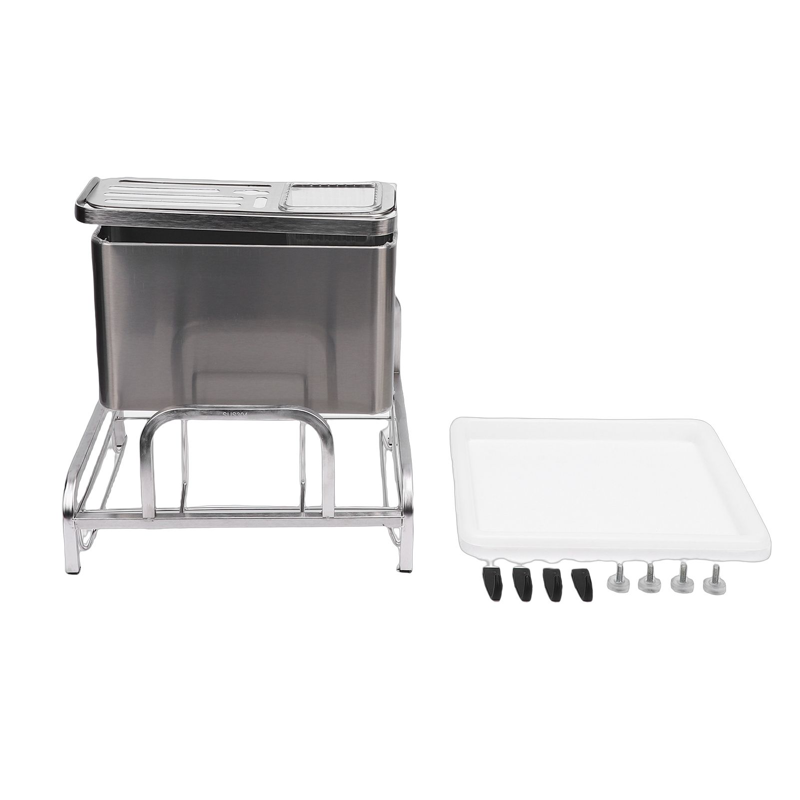 Stainless Steel Kitchen Organizer Rack Multifunctional Cutting Board view 3