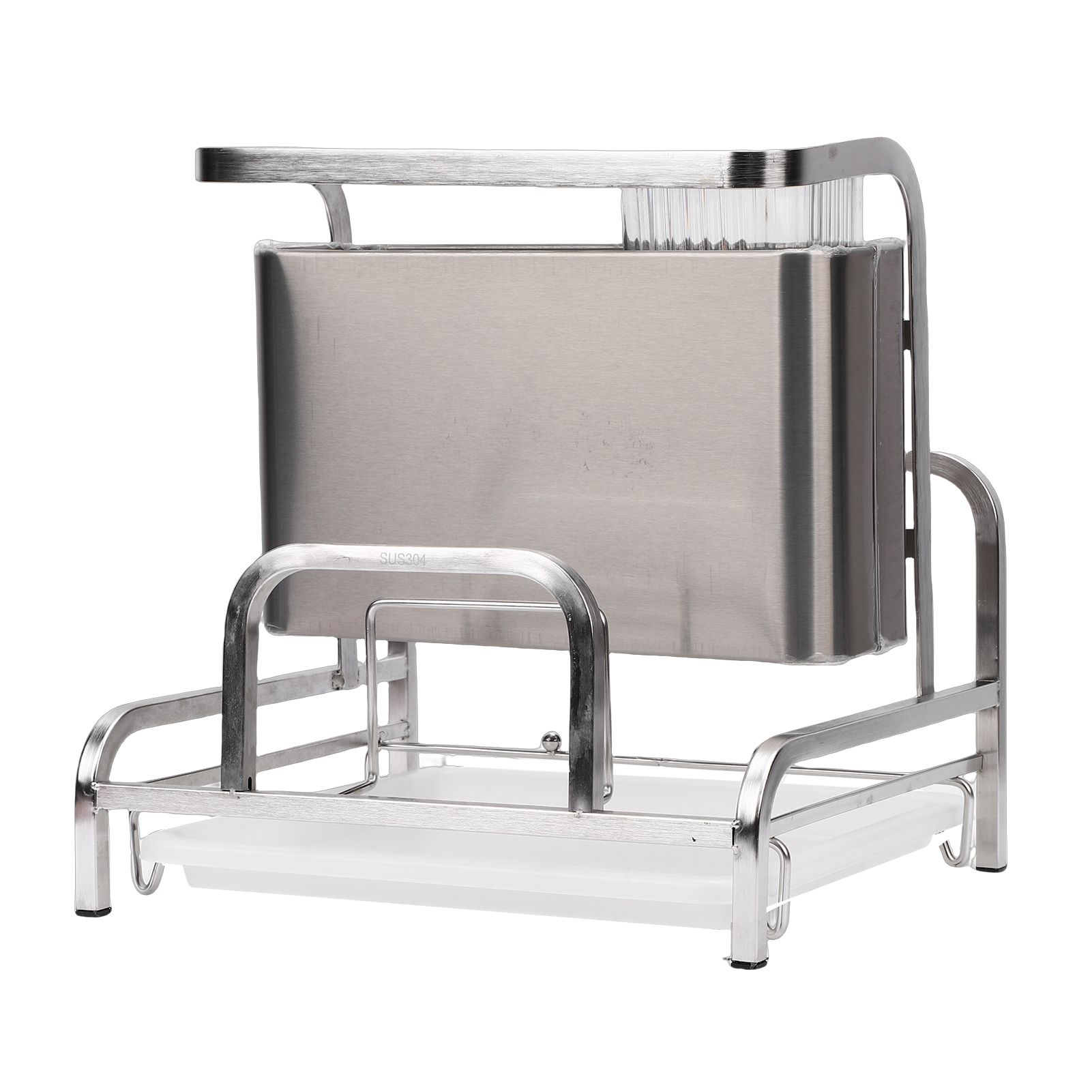 Stainless Steel Kitchen Organizer Rack Multifunctional Cutting Board view 12