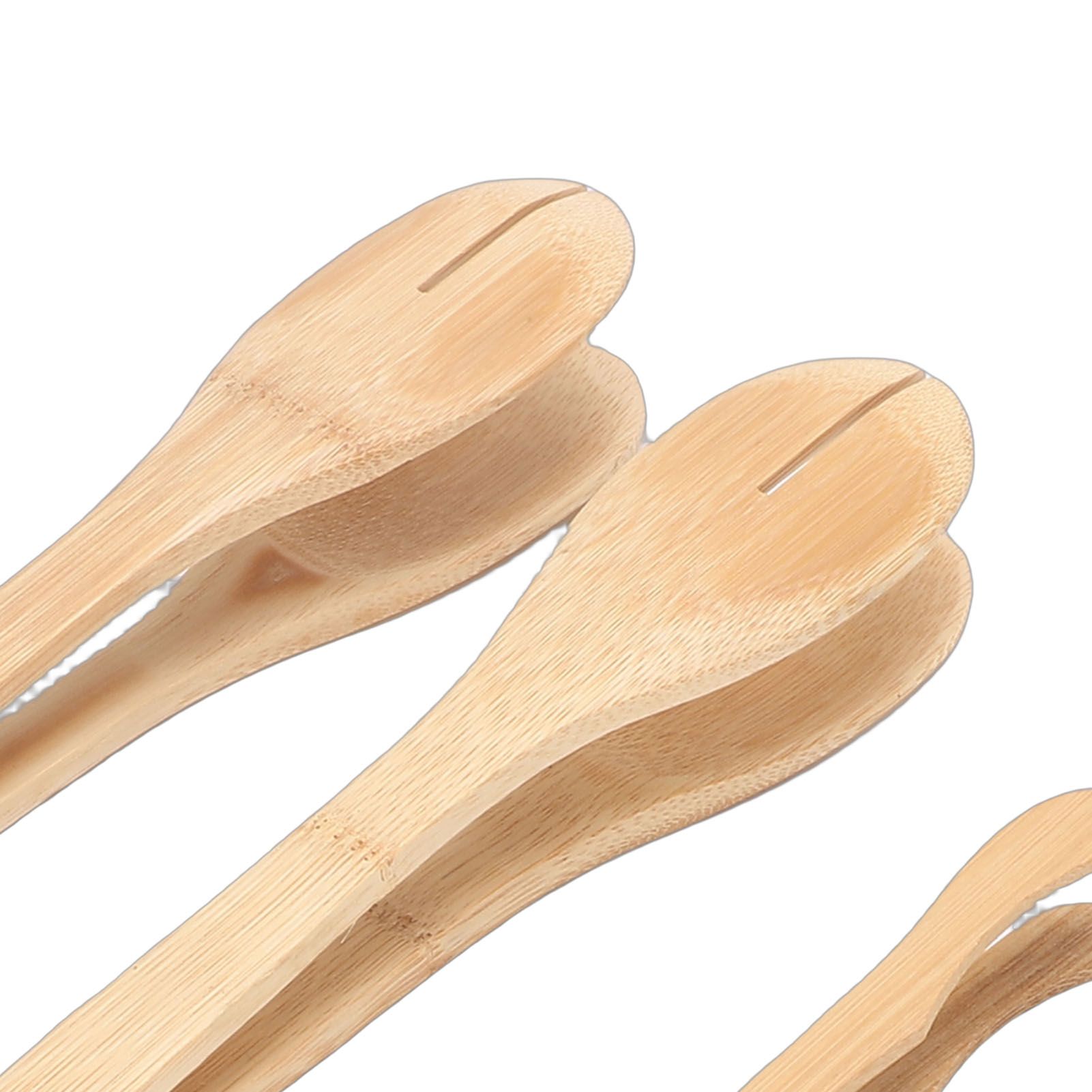 6PCS Wooden Tongs Multipurpose Reusable Wood Cooking Tongs Kitchen Utensil for view 2