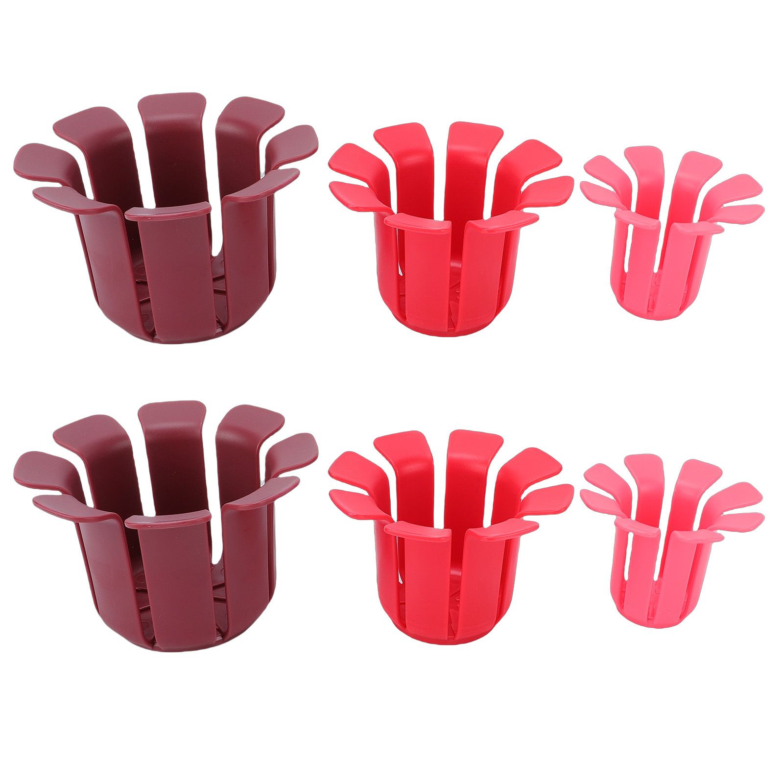 6pcs Fruit Slicing Aid 3 Sizes Multifunctional Fruit Uniform Slicing Helper view 3