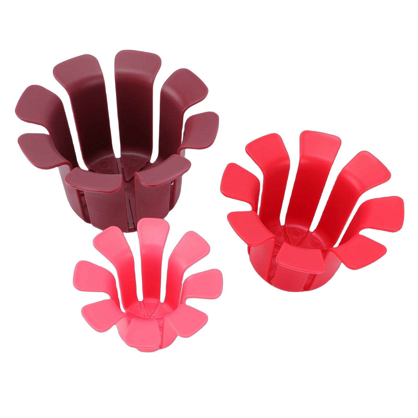 6pcs Fruit Slicing Aid 3 Sizes Multifunctional Fruit Uniform Slicing Helper view 6