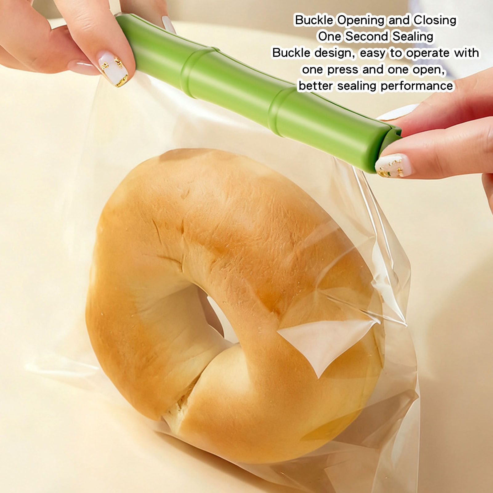 12 Pcs Food Bag Clip with Storage Box Cute Panda Shape Wall Mounted Food Bag view 4
