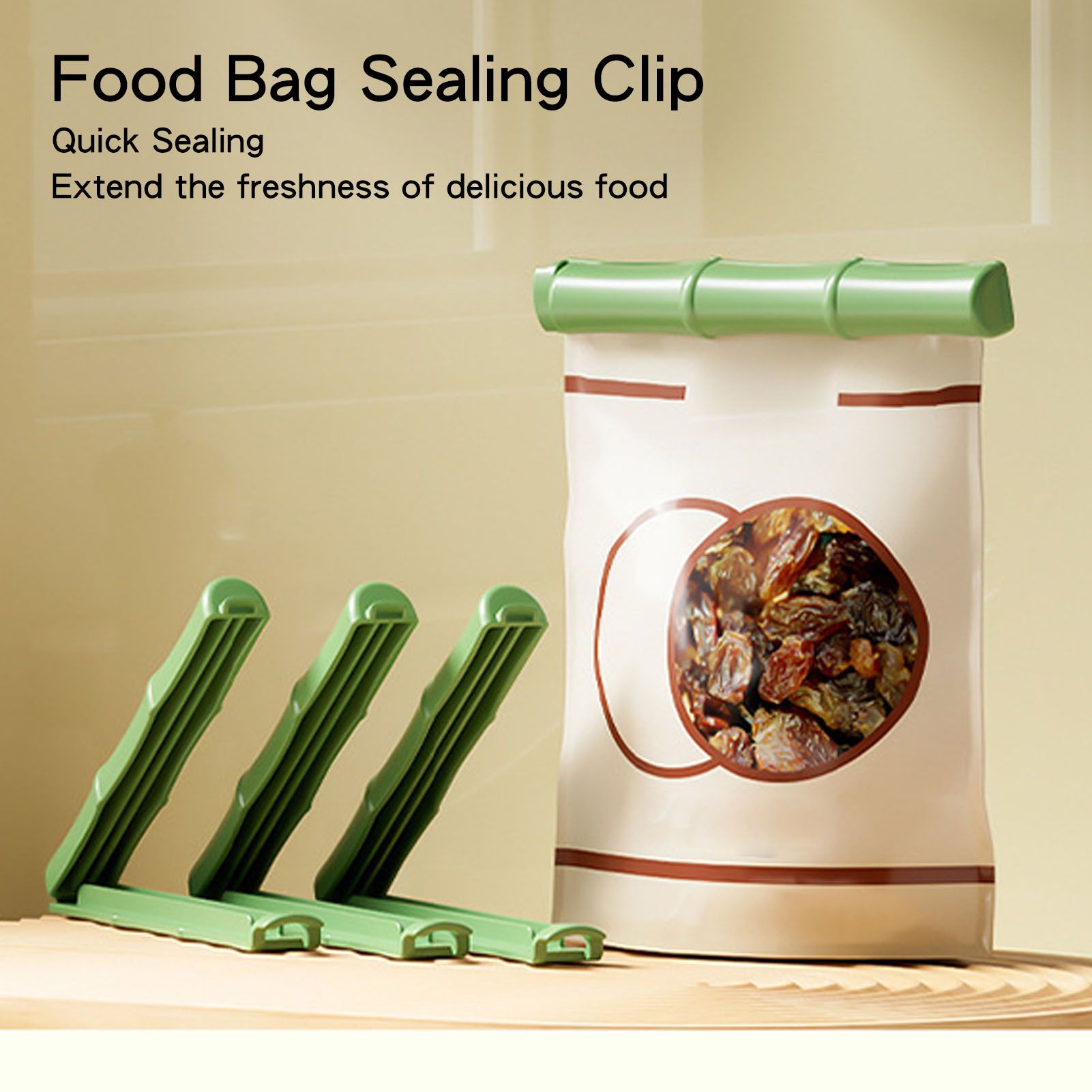 12 Pcs Food Bag Clip with Storage Box Cute Panda Shape Wall Mounted Food Bag view 5