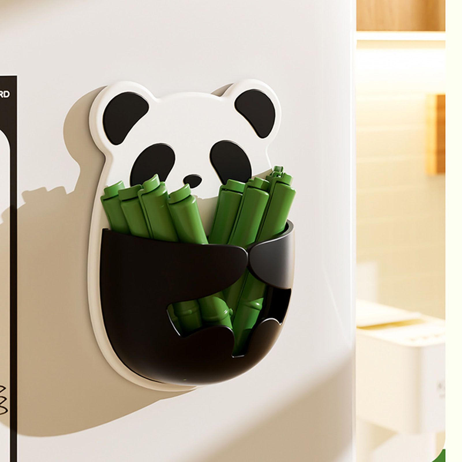 12 Pcs Food Bag Clip with Storage Box Cute Panda Shape Wall Mounted Food Bag view 10