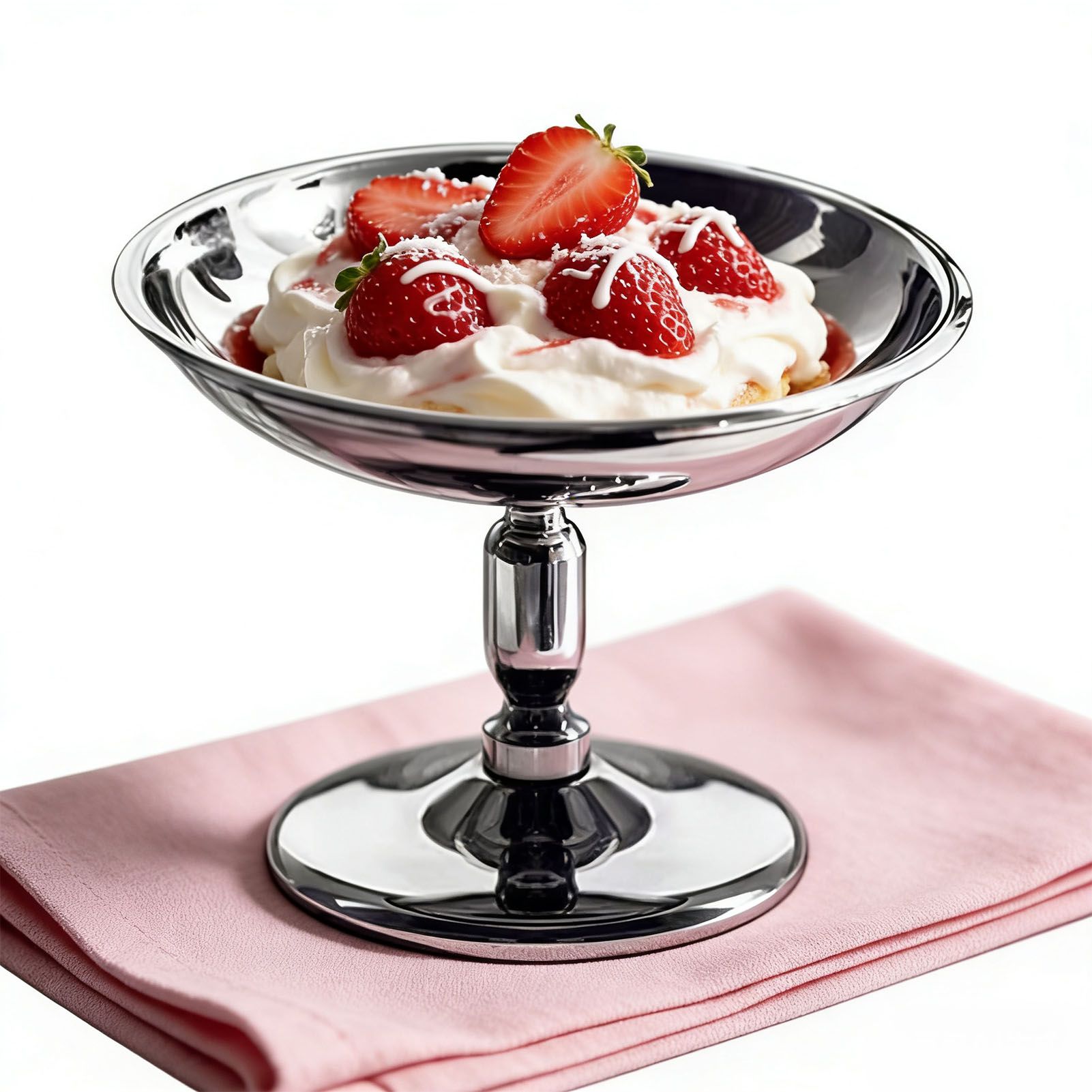 Ice Cream Cup 304 Stainless Steel Footed Dessert Bowl Pudding Cup for Dessert view 9
