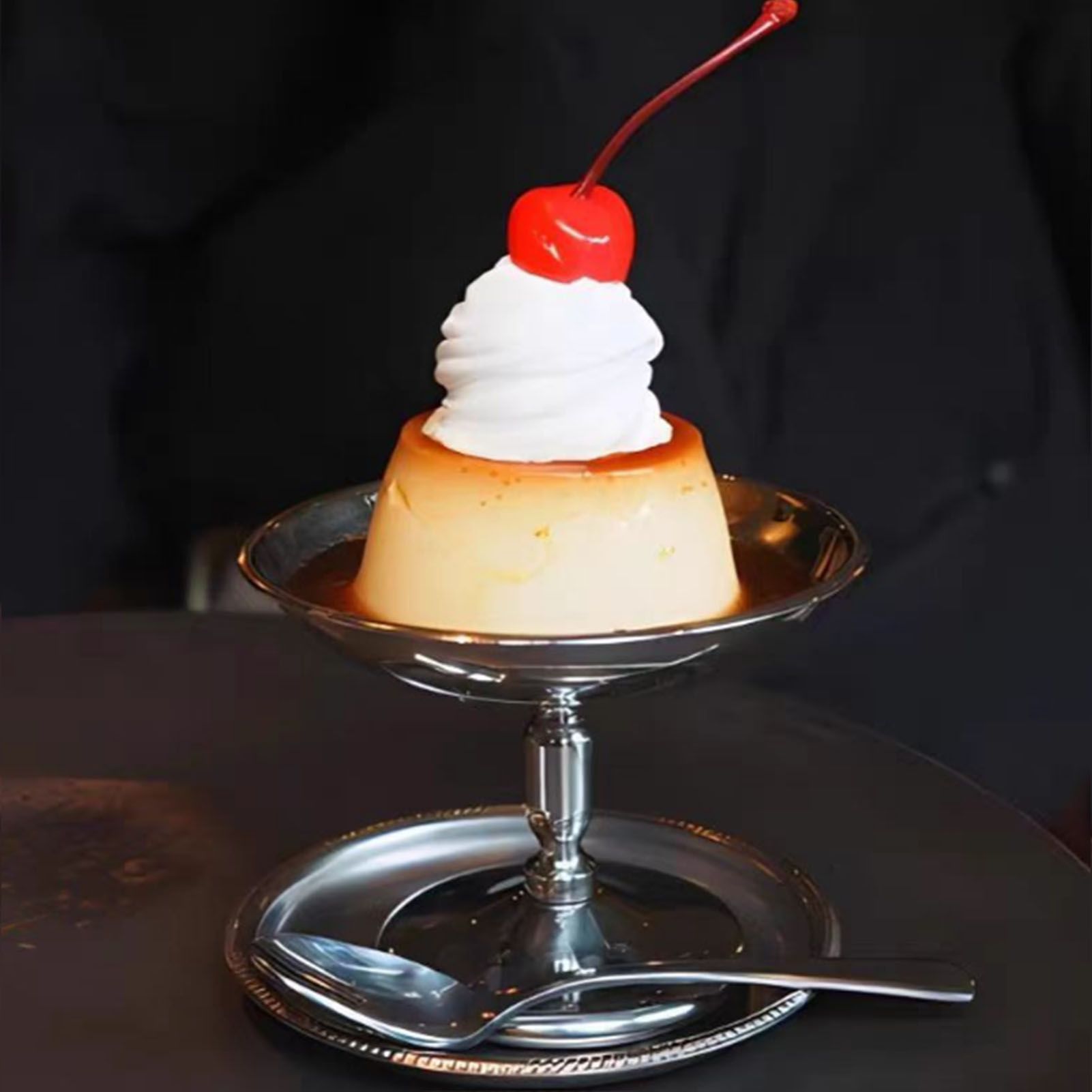 Ice Cream Cup 304 Stainless Steel Footed Dessert Bowl Pudding Cup for Dessert view 12
