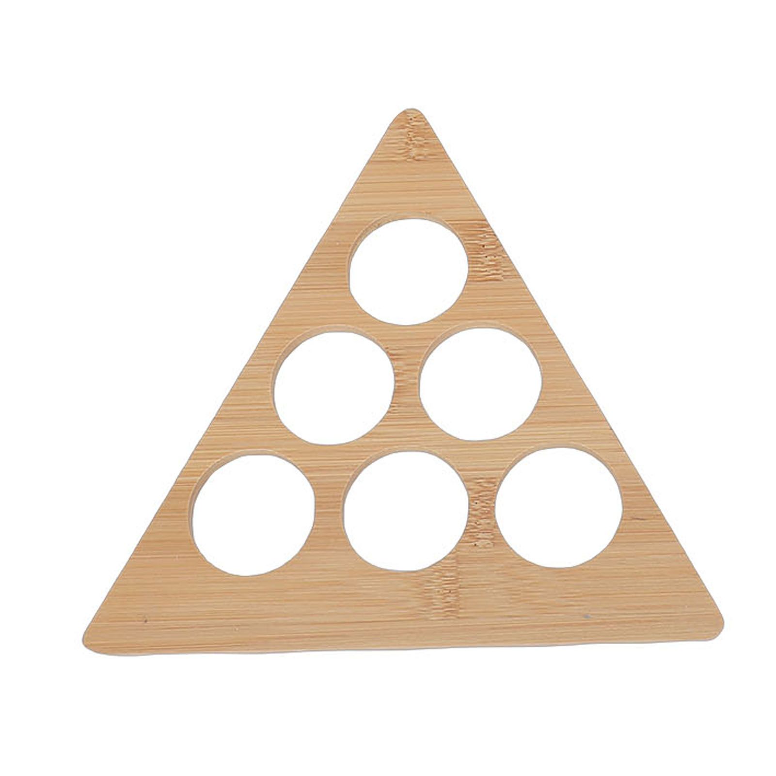 Coffee Capsule Storage Rack Triangular Rotating Wood Desktop Coffee Capsule view 5