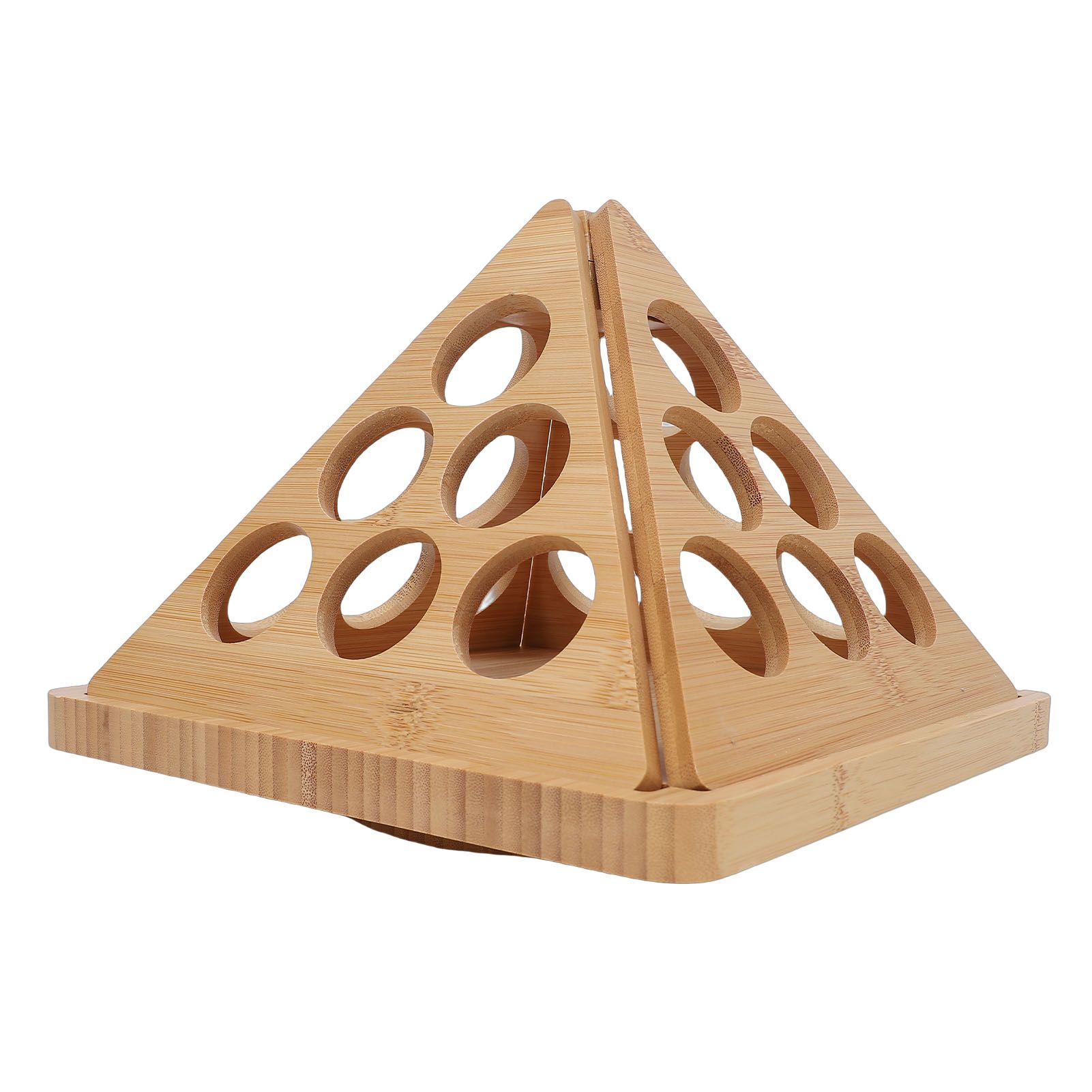 Coffee Capsule Storage Rack Triangular Rotating Wood Desktop Coffee Capsule view 10