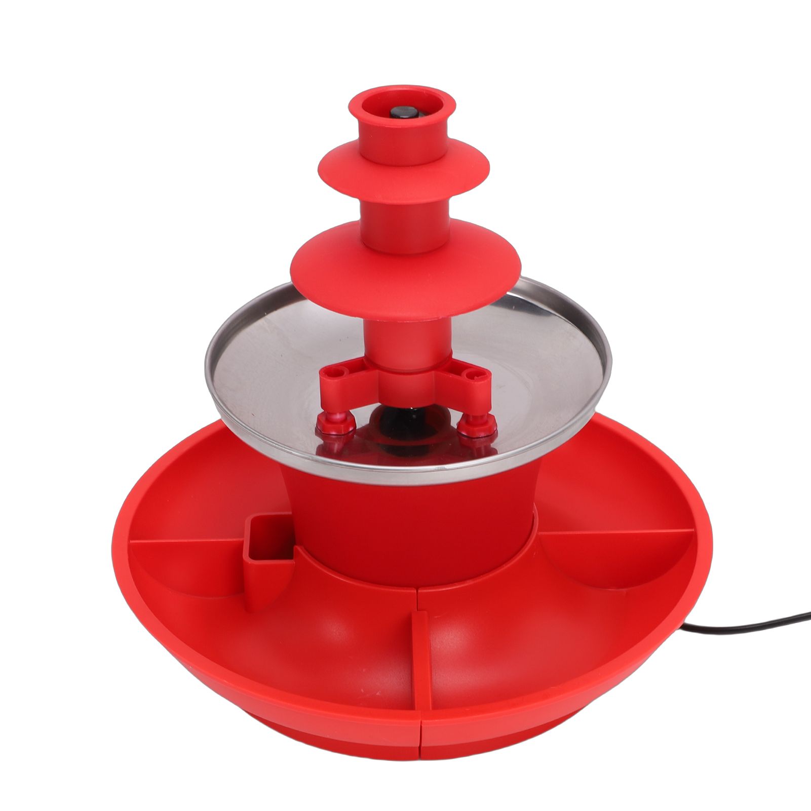 3 Tier Electric Chocolate Fountain Machine Automatic Melting Chocolate Fondue