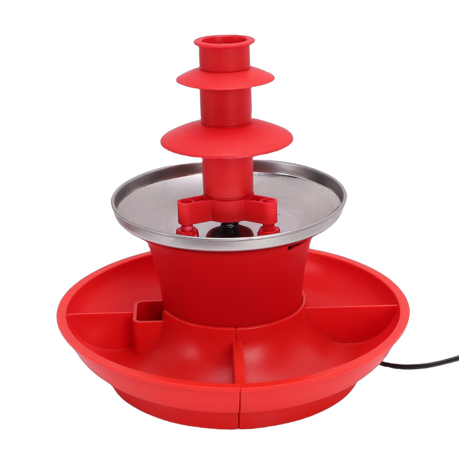 3 Tier Electric Chocolate Fountain Machine Automatic Melting Chocolate Fondue view 3