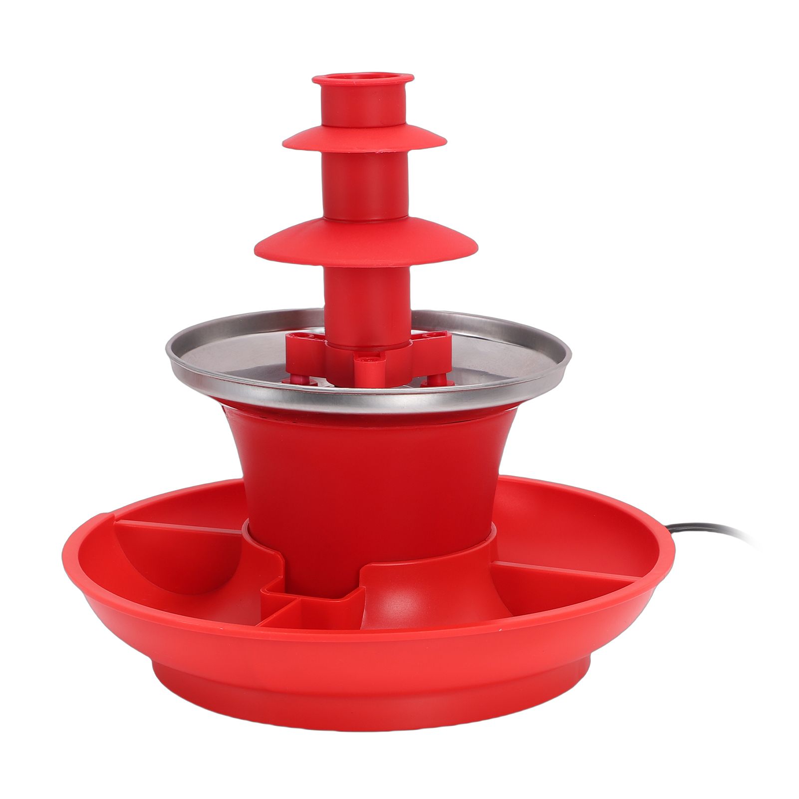 3 Tier Electric Chocolate Fountain Machine Automatic Melting Chocolate Fondue view 7