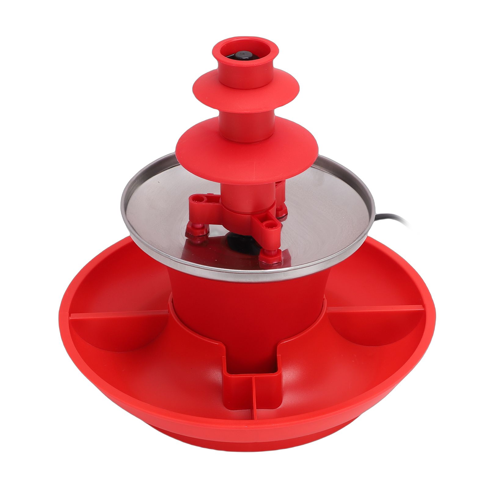 3 Tier Electric Chocolate Fountain Machine Automatic Melting Chocolate Fondue view 8