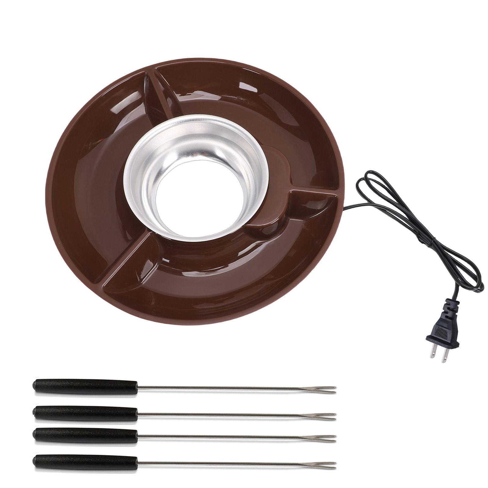 Electric Chocolate Melting Pot Fondue Fountain Machine Stainless Steel Food view 2
