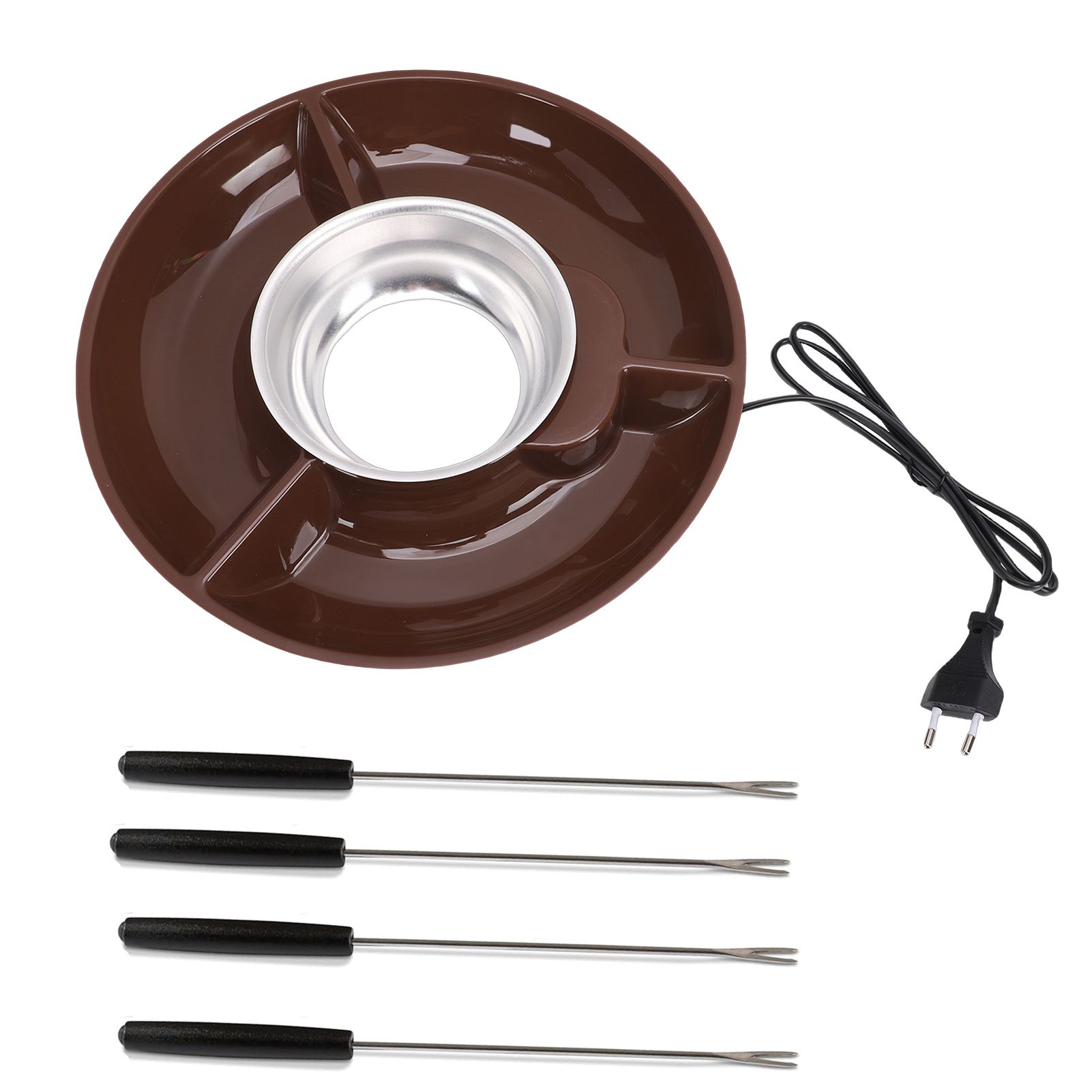 Electric Chocolate Melting Pot Fondue Fountain Machine Stainless Steel Food view 2