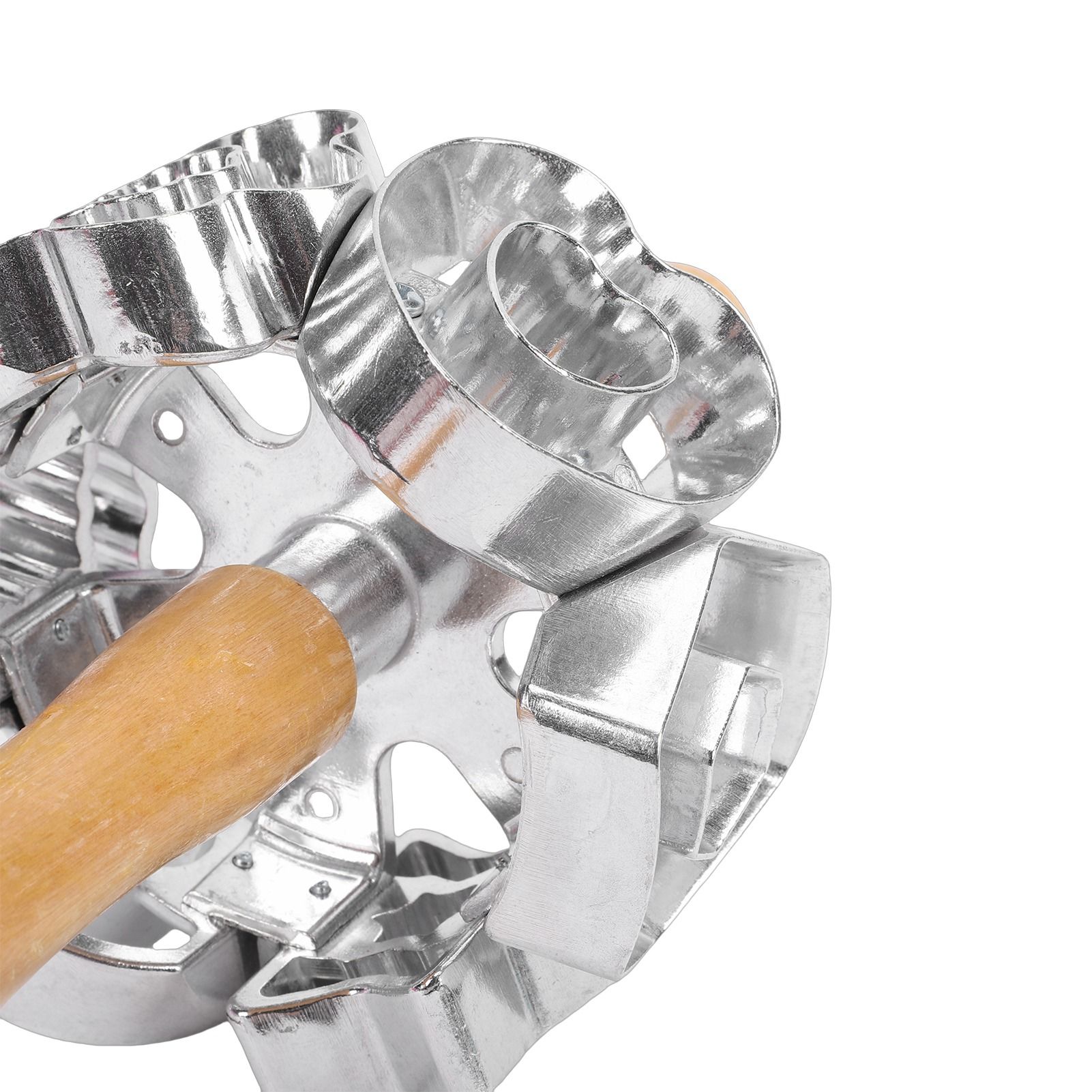 Donut Cutter Roller Baking Mold with Rolling Pin Aluminum Alloy Kitchen view 2