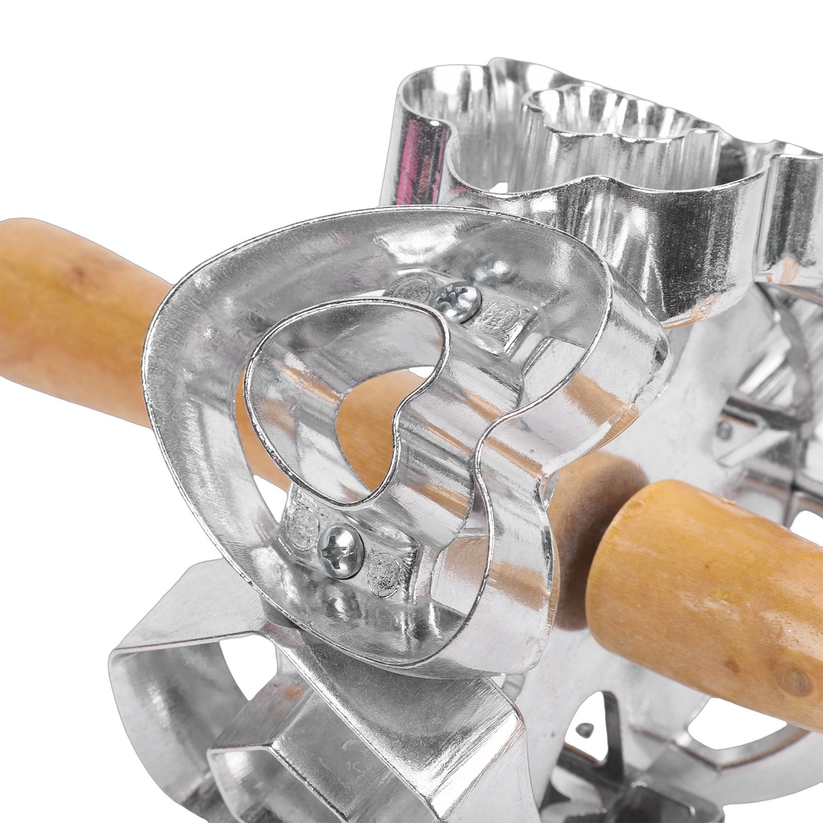 Donut Cutter Roller Baking Mold with Rolling Pin Aluminum Alloy Kitchen view 5