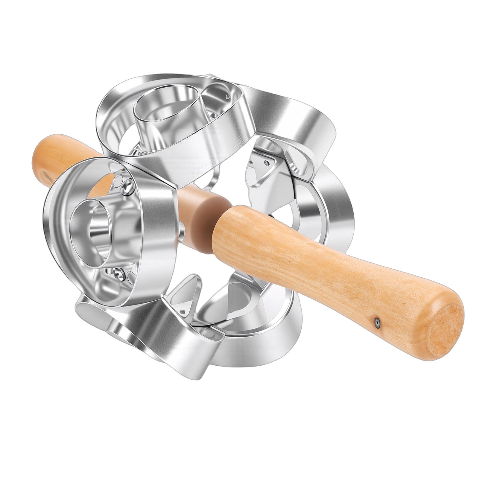 Donut Cutter Roller Baking Mold with Rolling Pin Aluminum Alloy Kitchen view 8