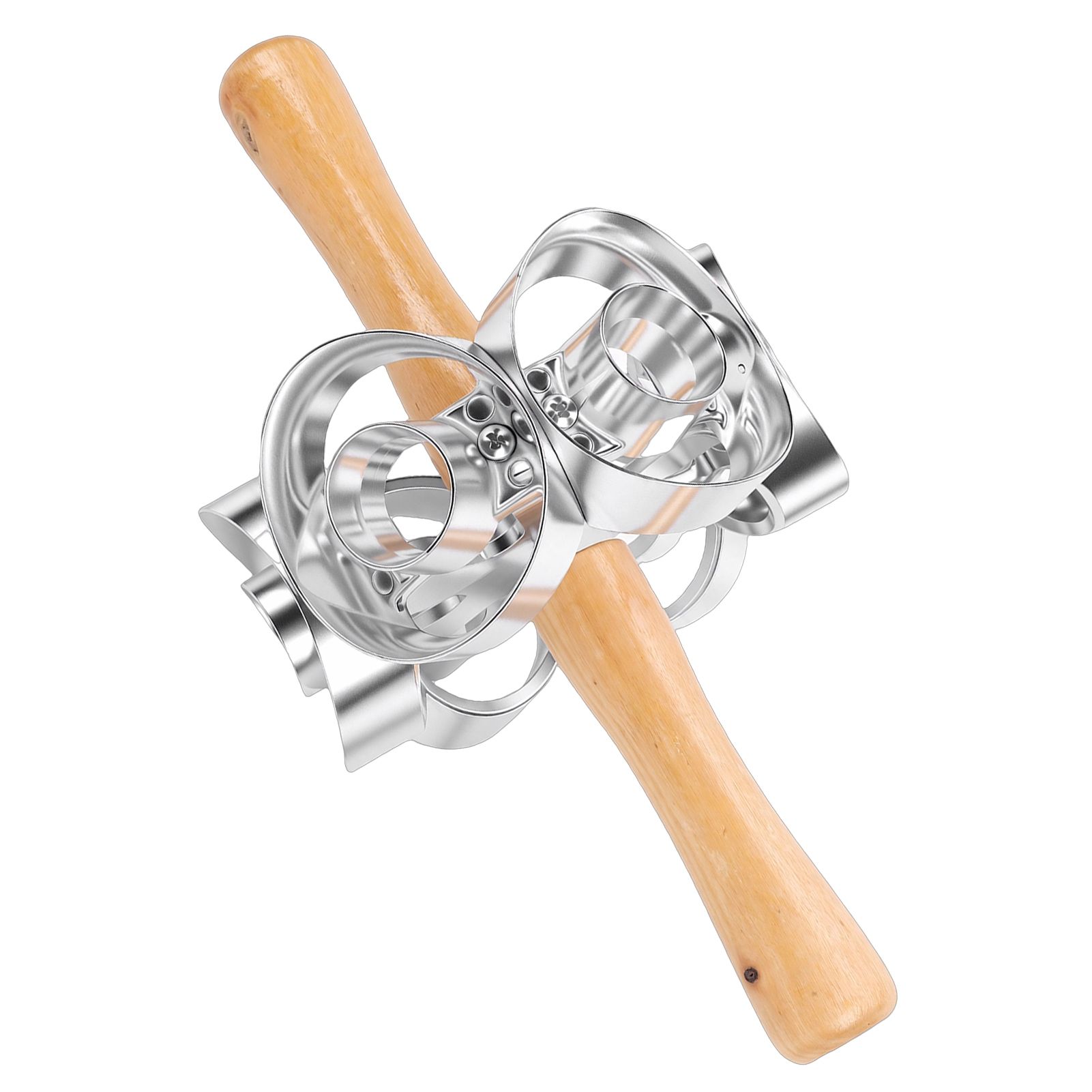 Donut Cutter Roller Baking Mold with Rolling Pin Aluminum Alloy Kitchen view 12