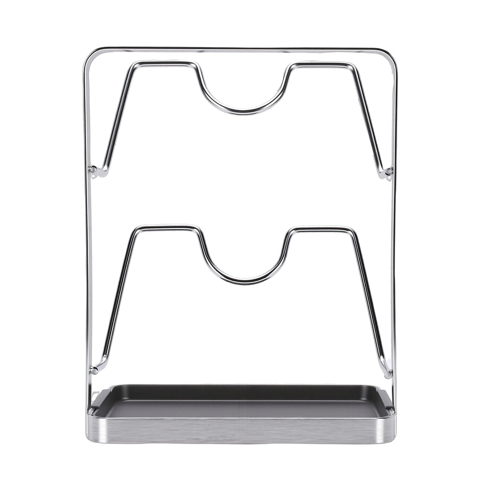 Countertop Pot Lid Holder Stainless Steel Cutting Board Organizer Pot Pan Lids view 6