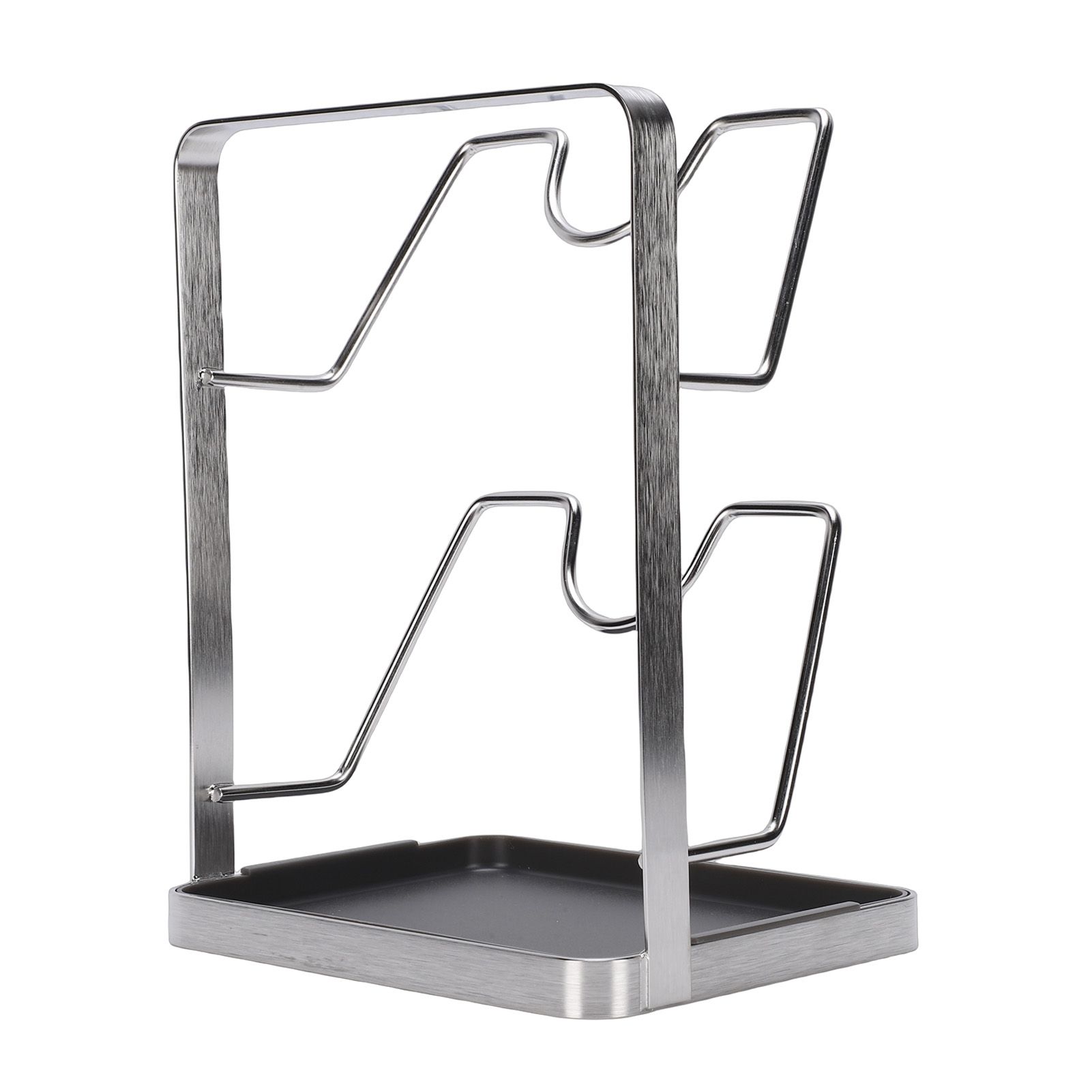 Countertop Pot Lid Holder Stainless Steel Cutting Board Organizer Pot Pan Lids view 8