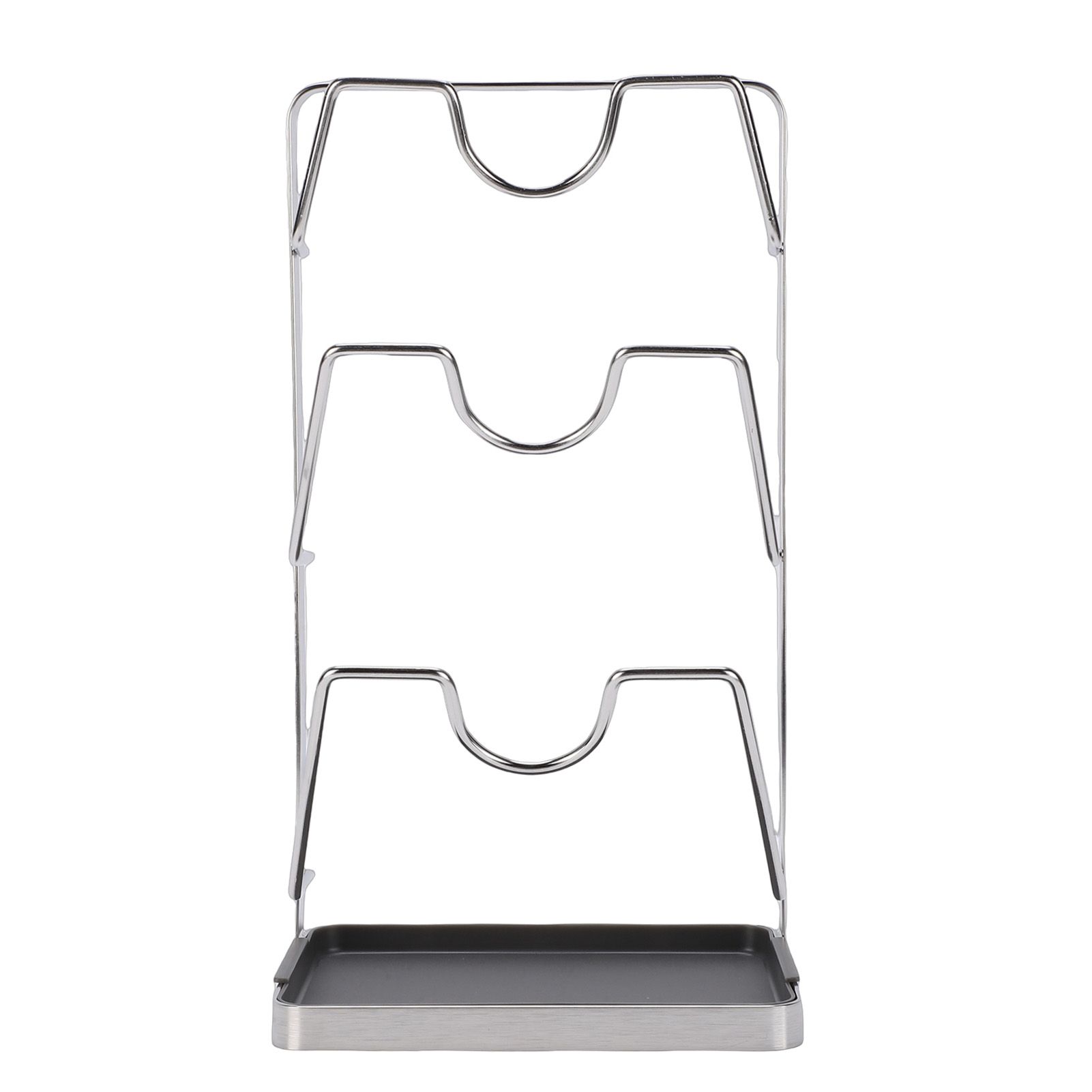 Countertop Pot Lid Holder Stainless Steel Cutting Board Organizer Pot Pan Lids view 2