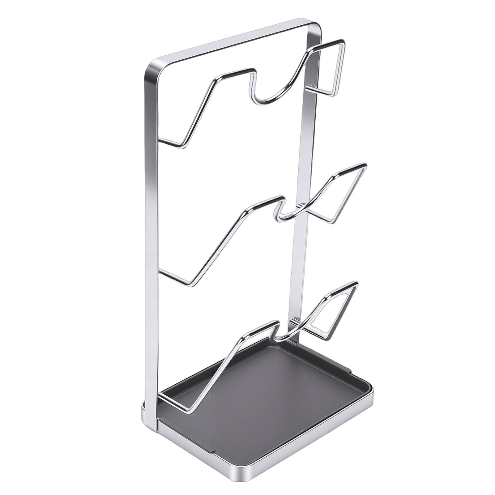 Countertop Pot Lid Holder Stainless Steel Cutting Board Organizer Pot Pan Lids view 4