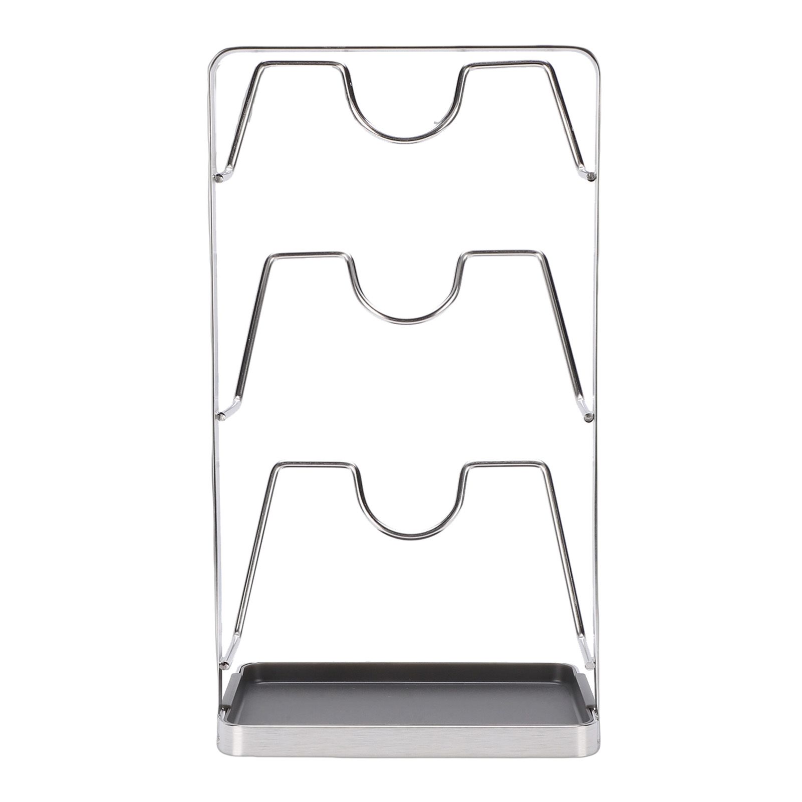 Countertop Pot Lid Holder Stainless Steel Cutting Board Organizer Pot Pan Lids view 10