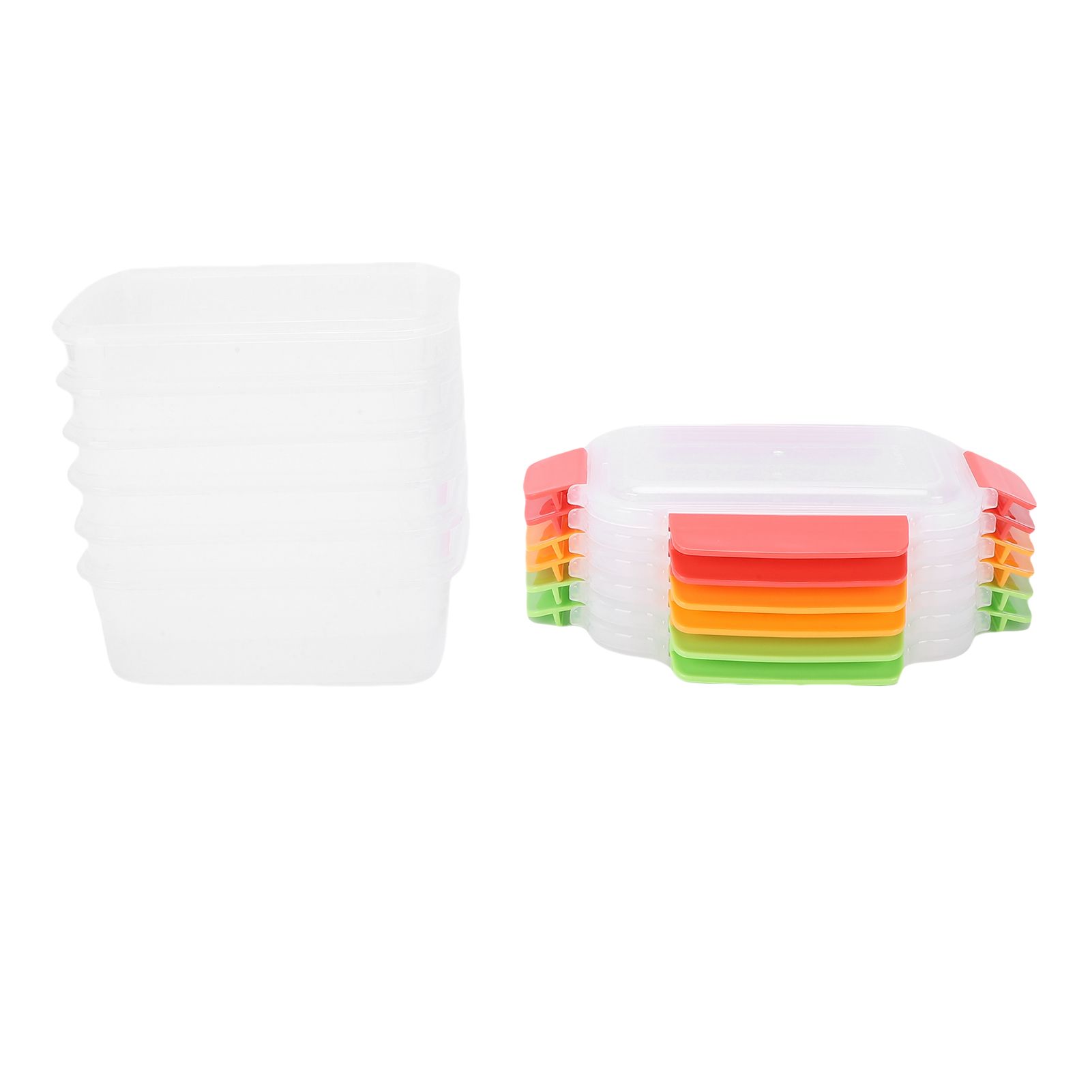 6 Pcs Food Storage Container Set 750ML Stackable Reusable PP Food Storage Box view 3
