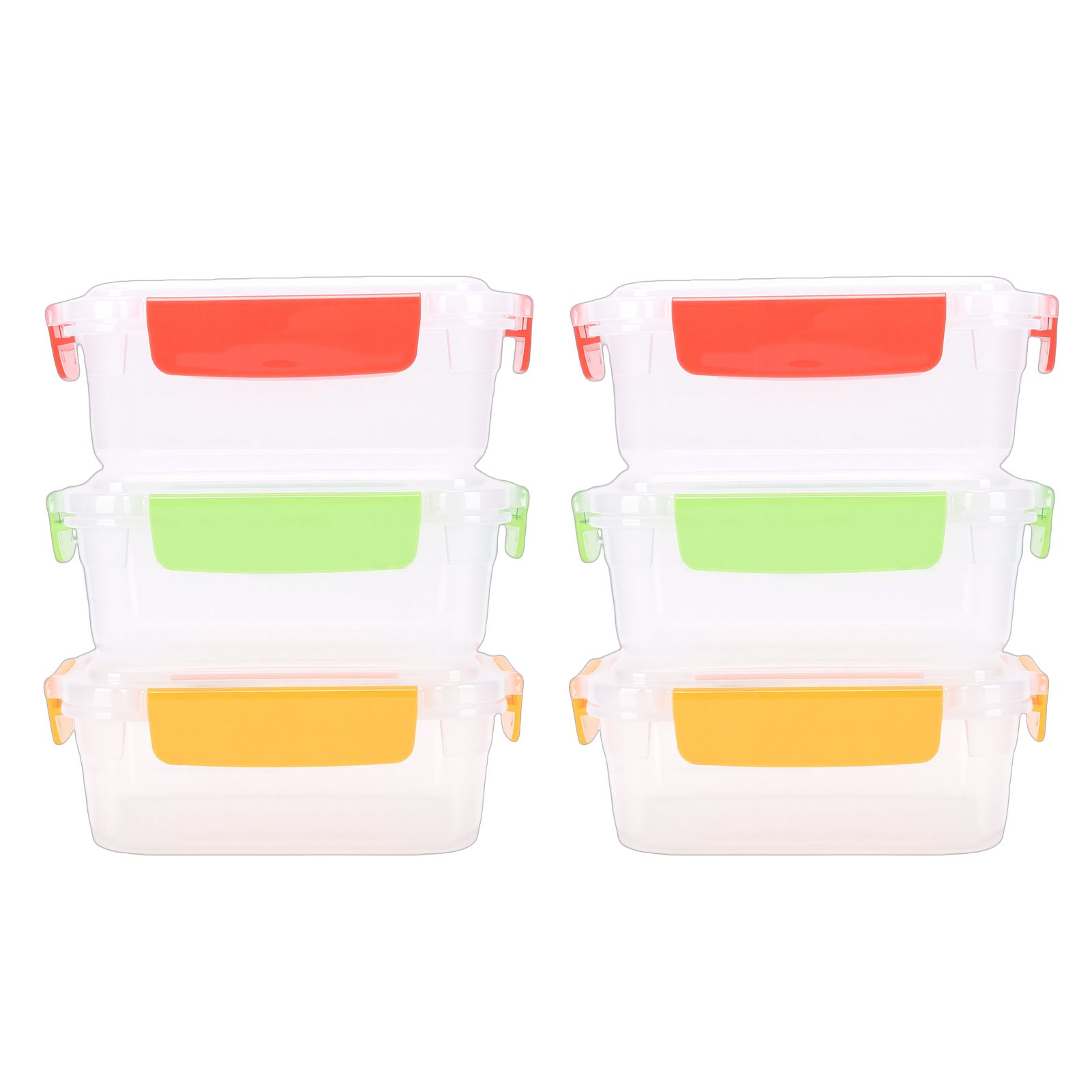 6 Pcs Food Storage Container Set 750ML Stackable Reusable PP Food Storage Box view 4
