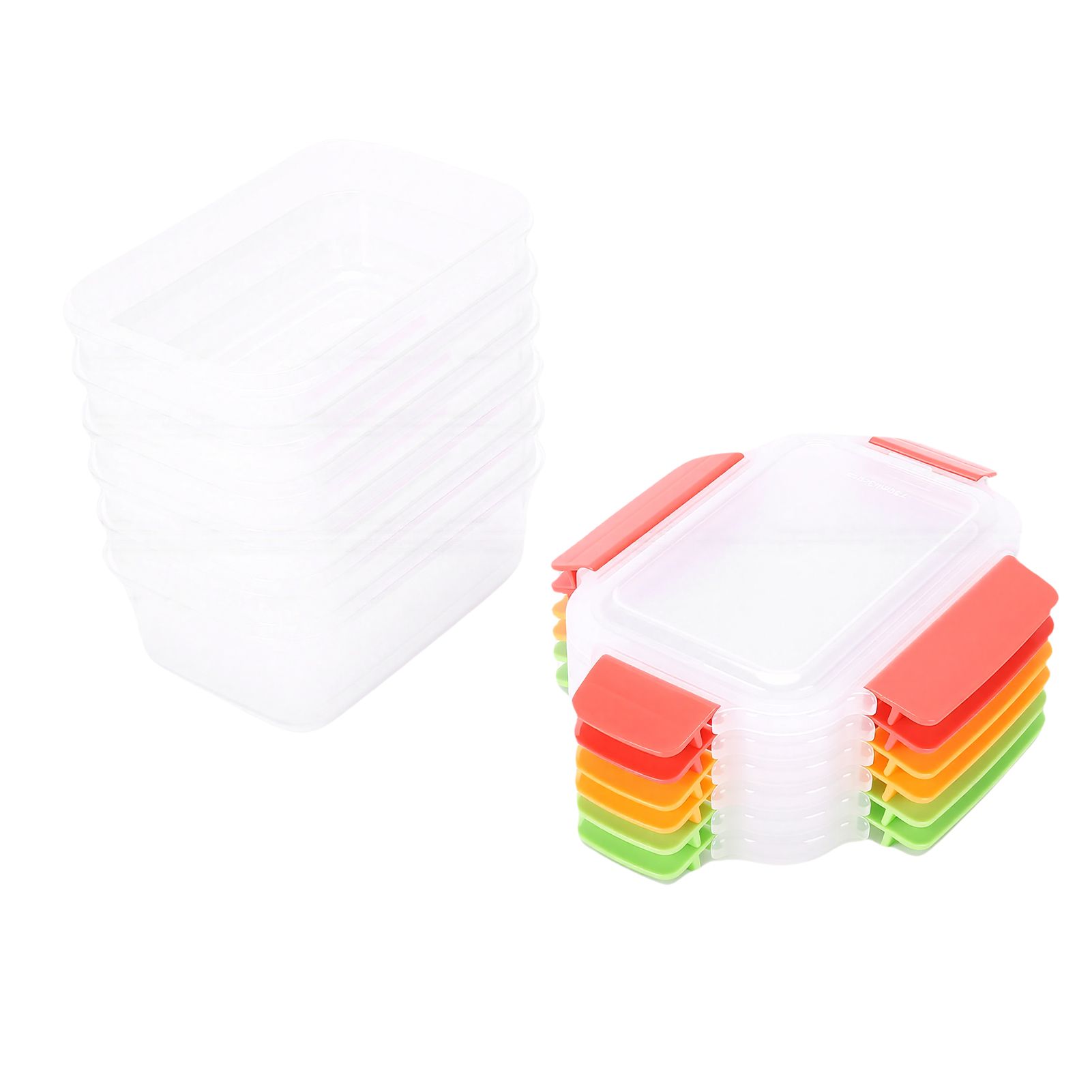 6 Pcs Food Storage Container Set 750ML Stackable Reusable PP Food Storage Box view 8