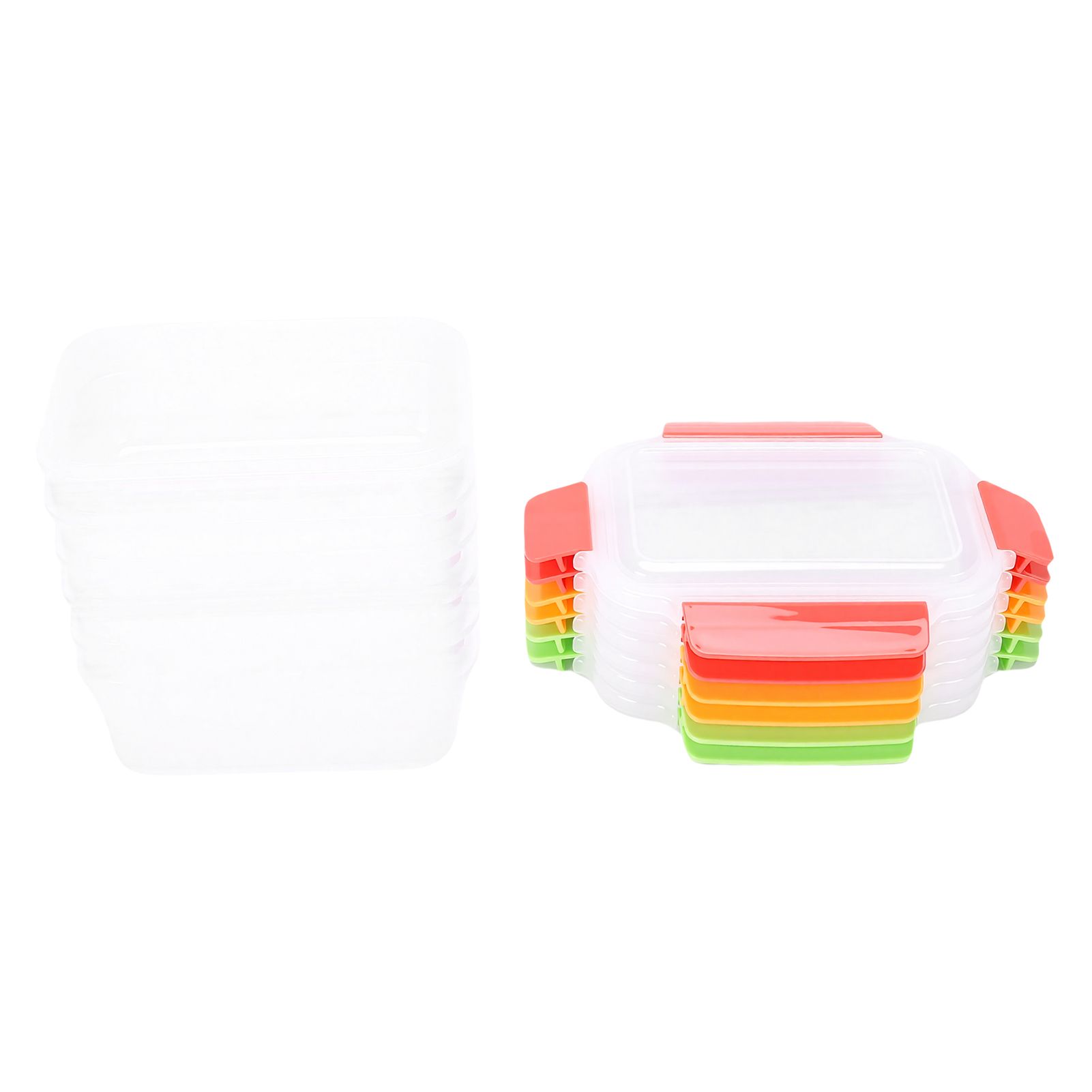 6 Pcs Food Storage Container Set 750ML Stackable Reusable PP Food Storage Box view 9