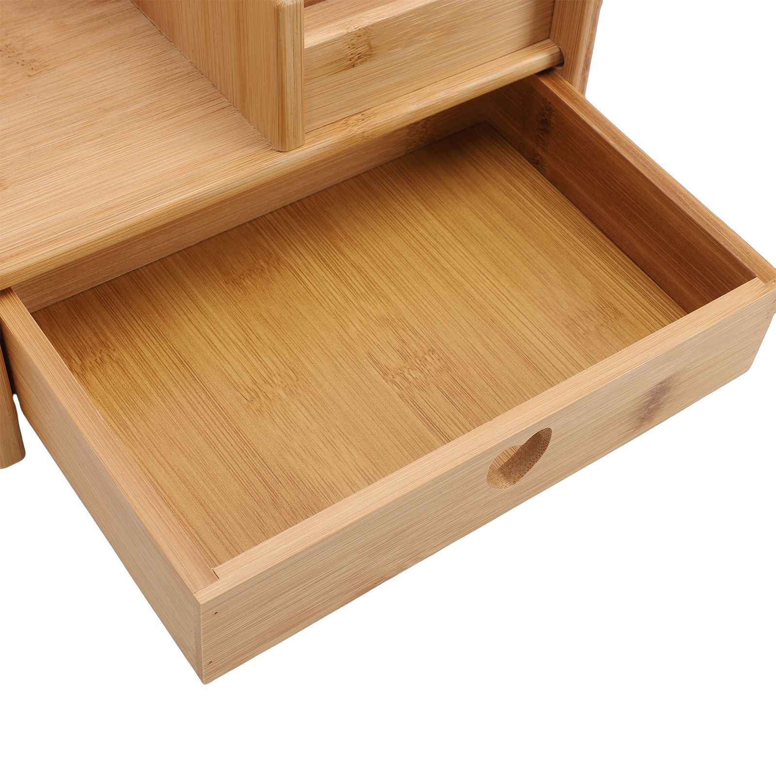 Desk Organizer Multifunctional Tabletop Storage Box with Drawer for Office view 2