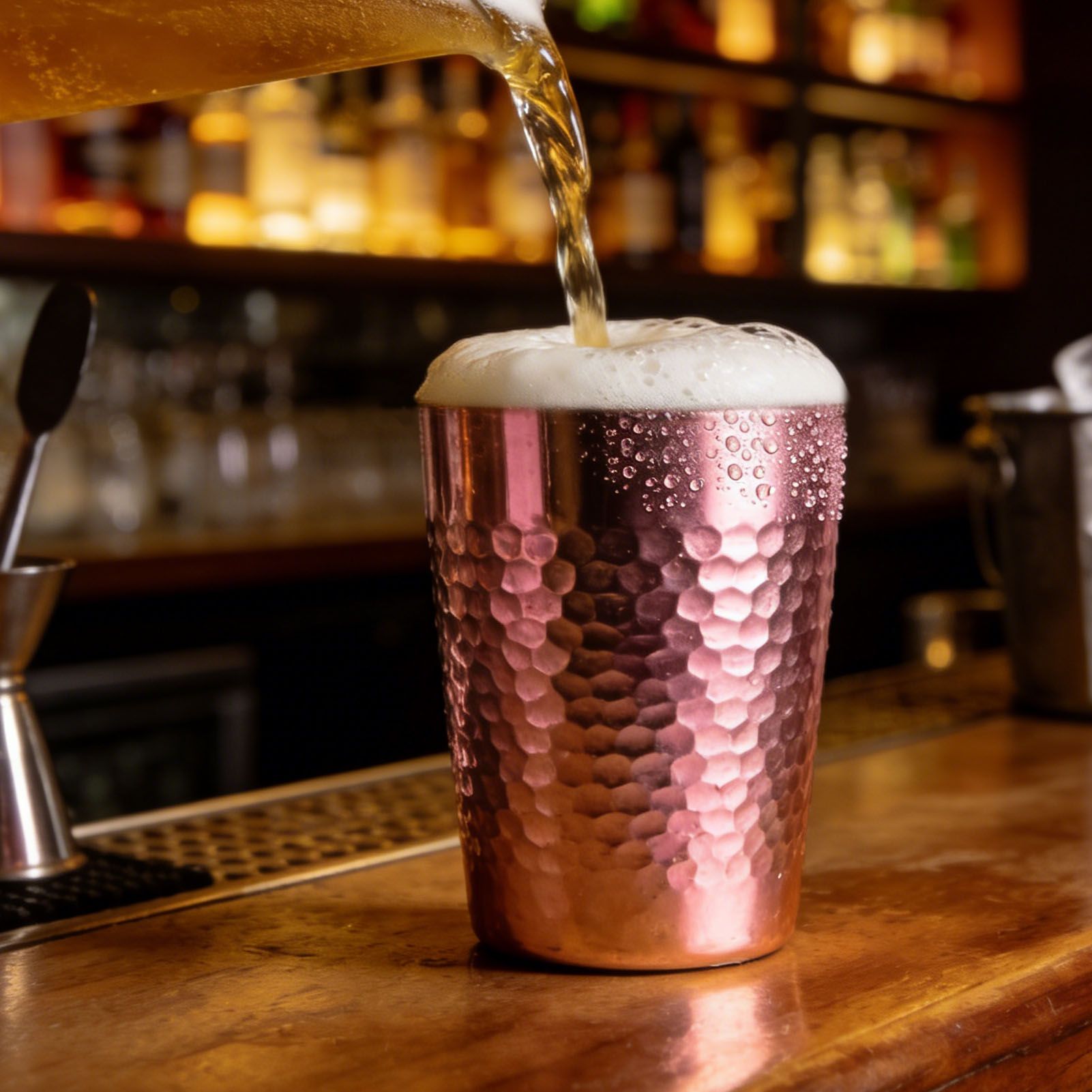 Metal Cups 5 Colors Reusable Lightweight Food Grade Aluminum Hammered Cups for view 11