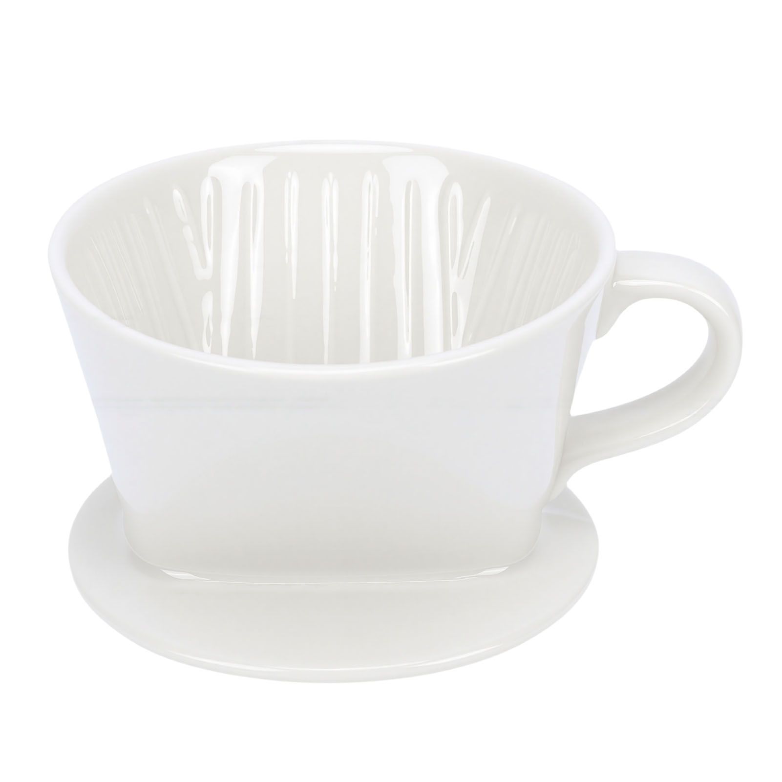 Ceramic Pour Over Coffee Dripper 3 Hole V Shape Manual Brew Maker Ceramic