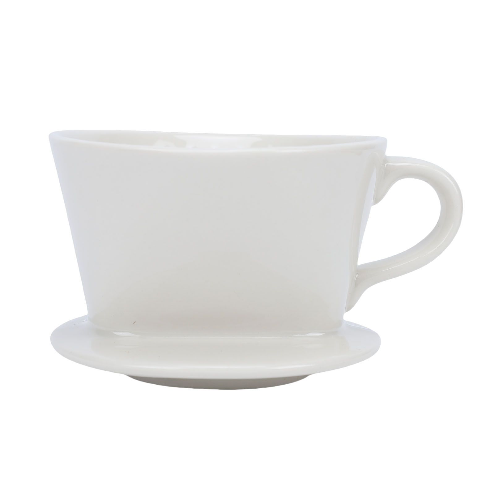 Ceramic Pour Over Coffee Dripper 3 Hole V Shape Manual Brew Maker Ceramic view 3
