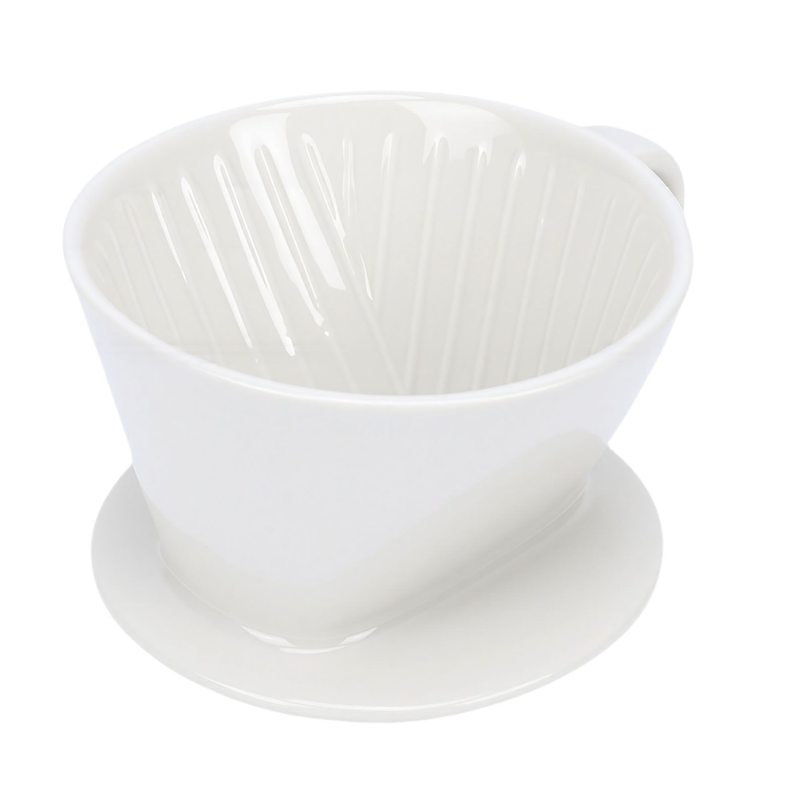 Ceramic Pour Over Coffee Dripper 3 Hole V Shape Manual Brew Maker Ceramic view 6