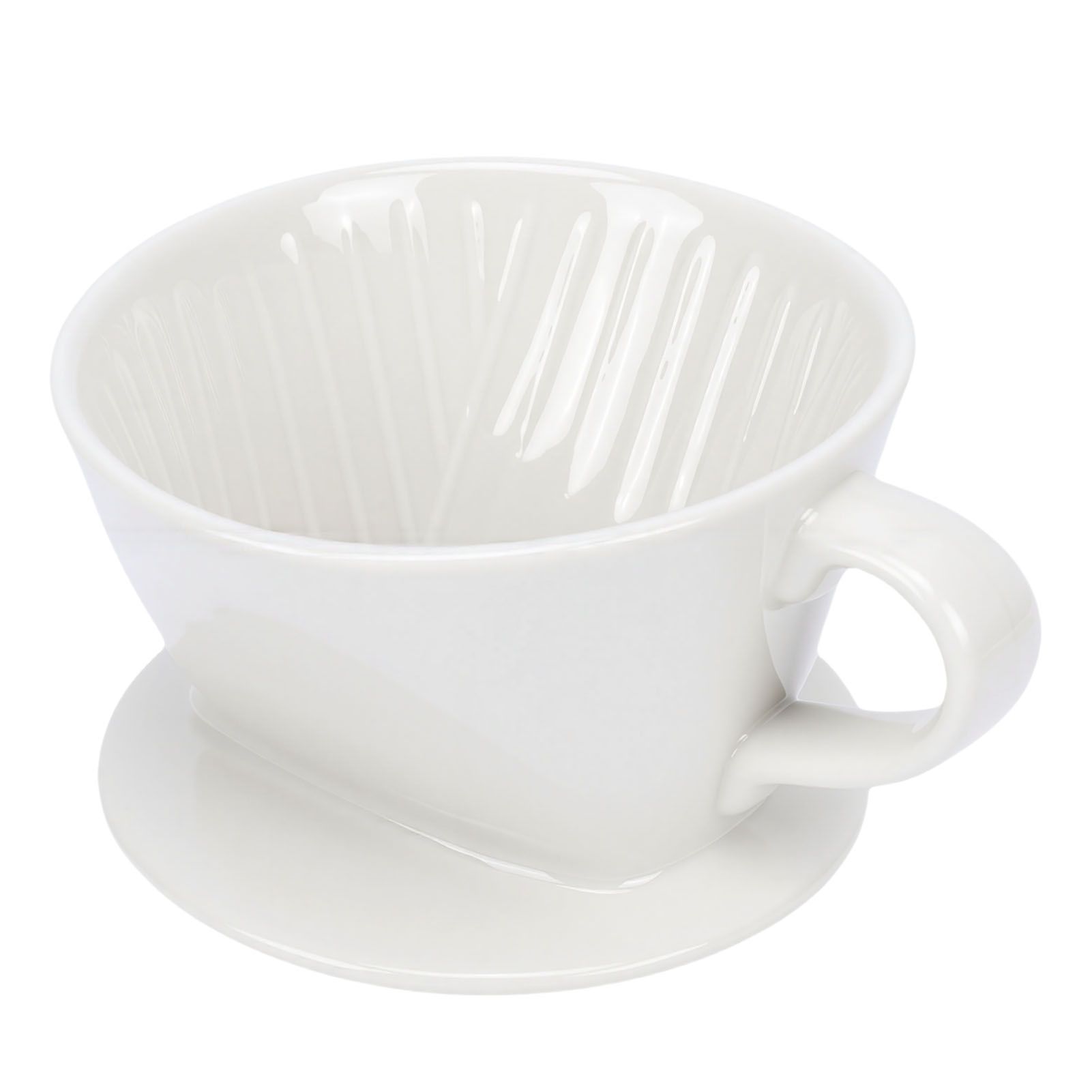 Ceramic Pour Over Coffee Dripper 3 Hole V Shape Manual Brew Maker Ceramic view 8
