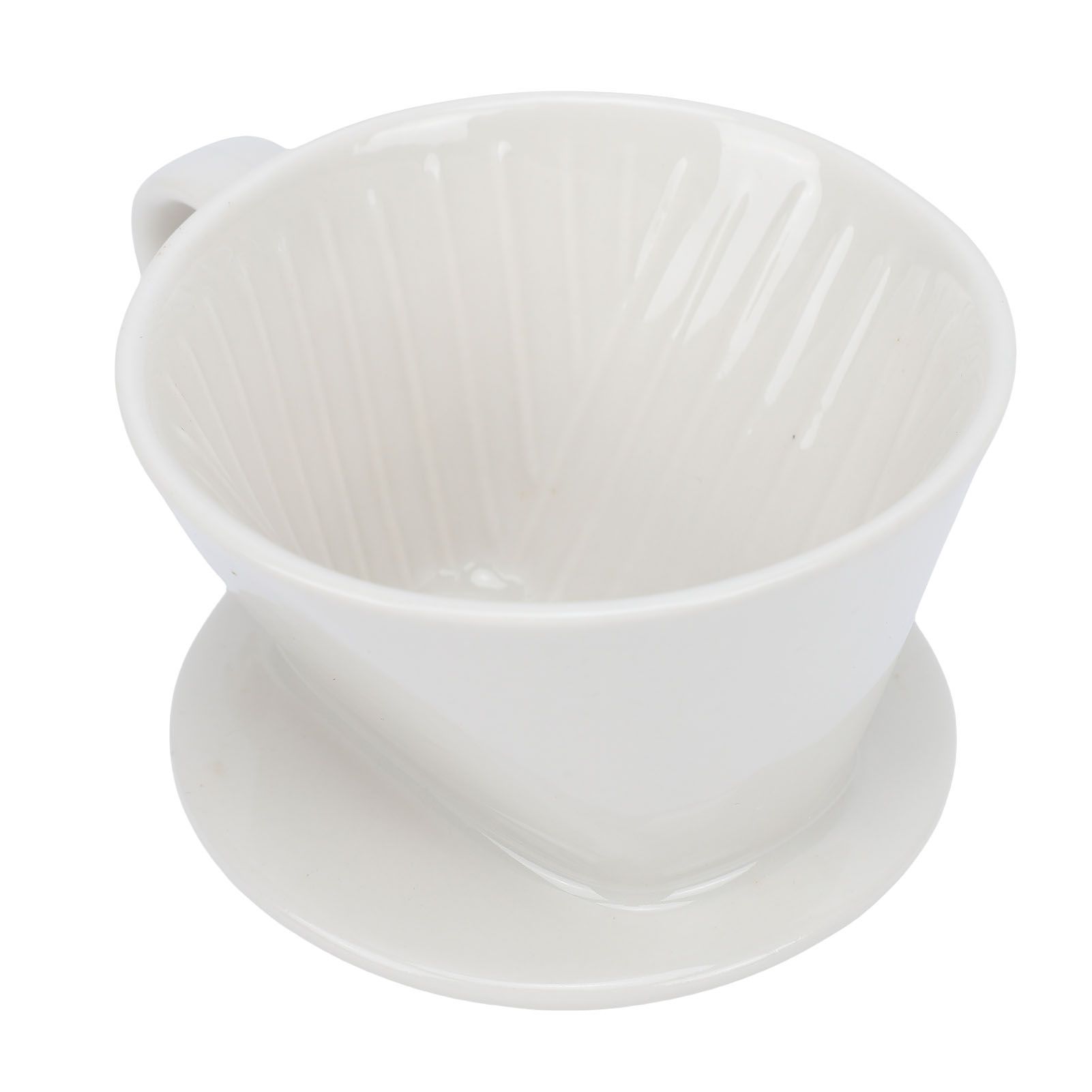Ceramic Pour Over Coffee Dripper 3 Hole V Shape Manual Brew Maker Ceramic view 10
