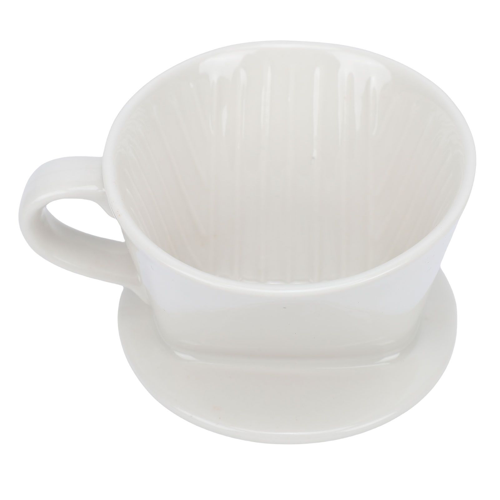 Ceramic Pour Over Coffee Dripper 3 Hole V Shape Manual Brew Maker Ceramic view 11