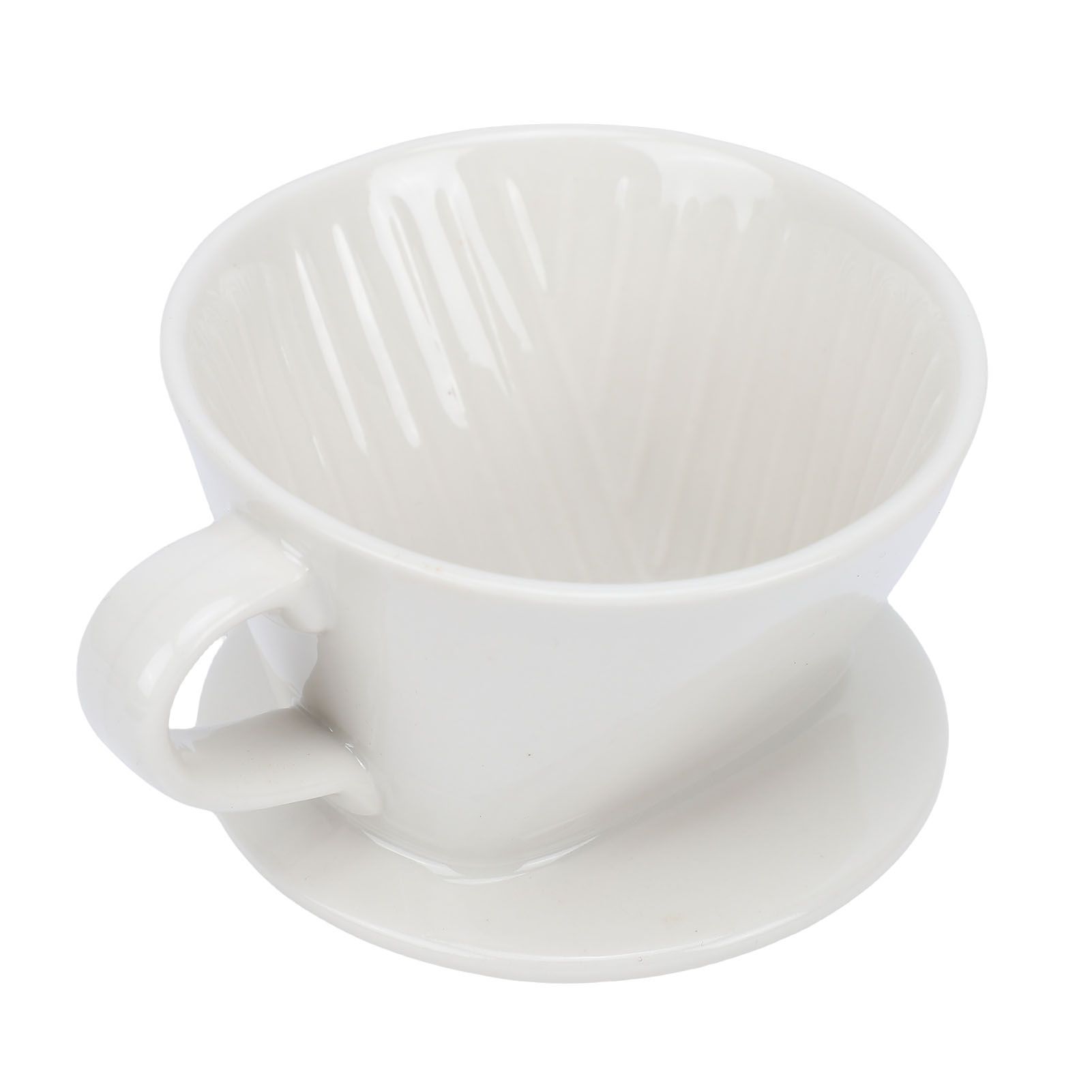 Ceramic Pour Over Coffee Dripper 3 Hole V Shape Manual Brew Maker Ceramic view 12