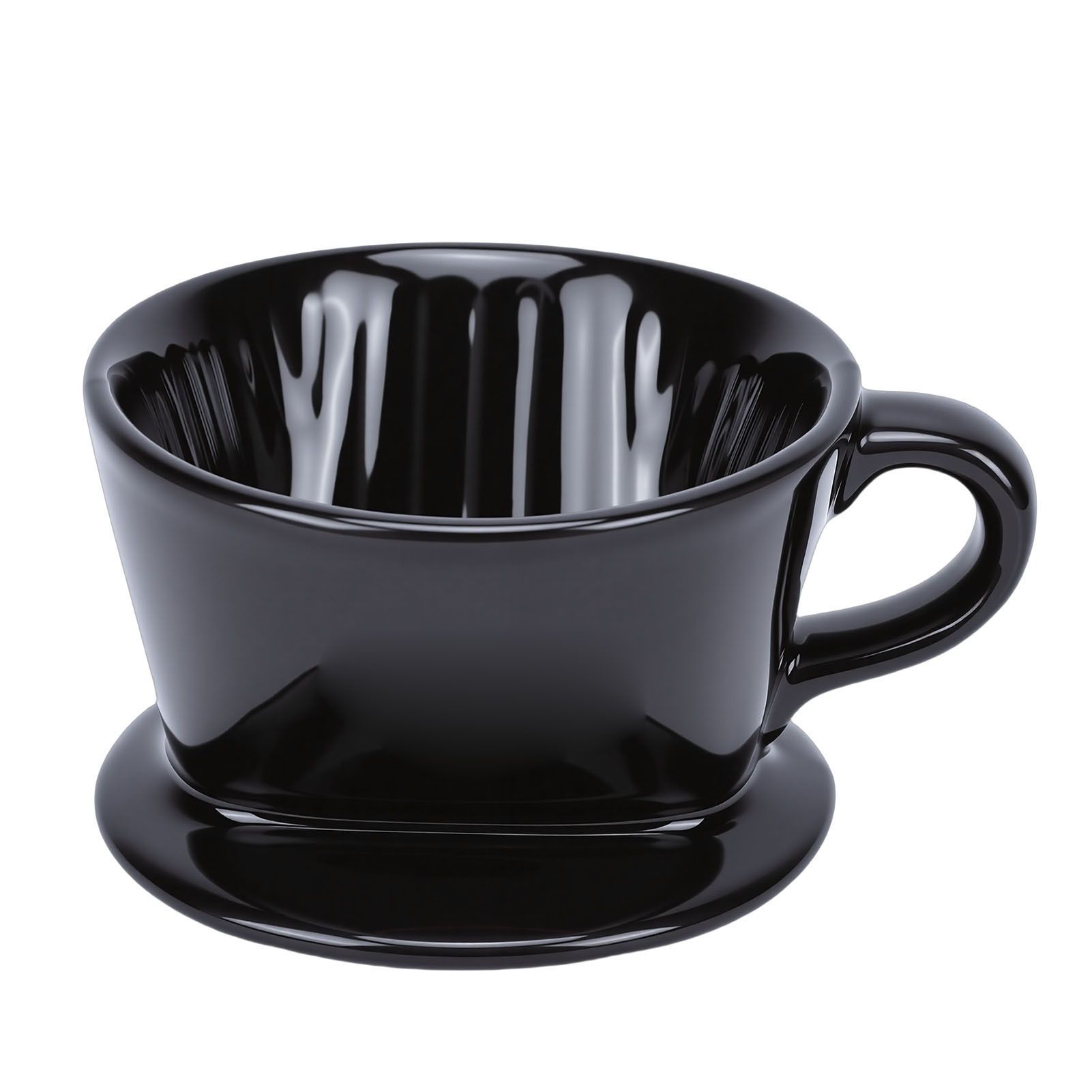 Ceramic Pour Over Coffee Dripper 3 Hole V Shape Manual Brew Maker Ceramic