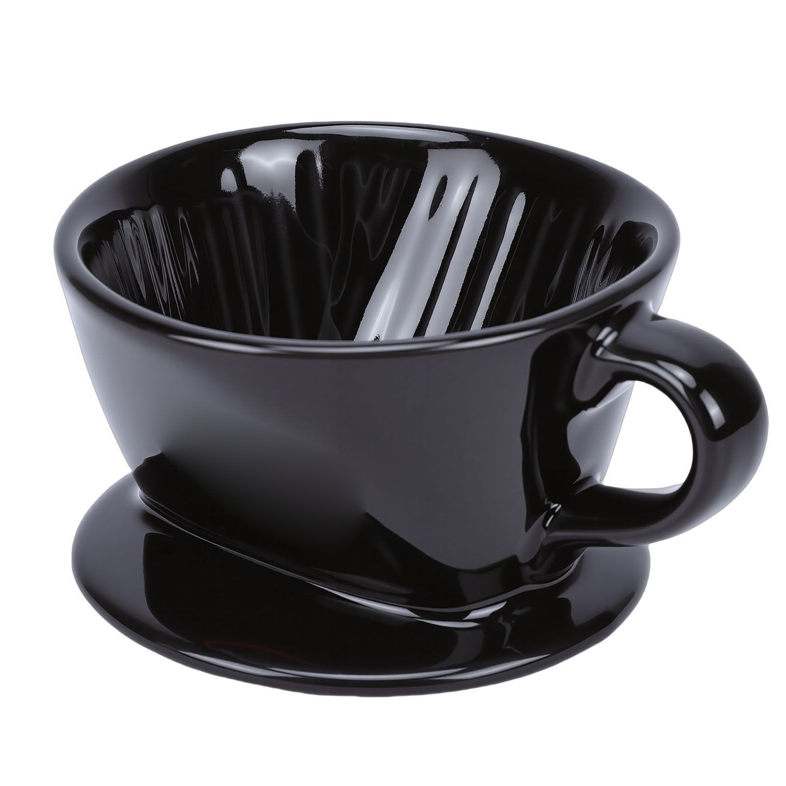 Ceramic Pour Over Coffee Dripper 3 Hole V Shape Manual Brew Maker Ceramic view 6