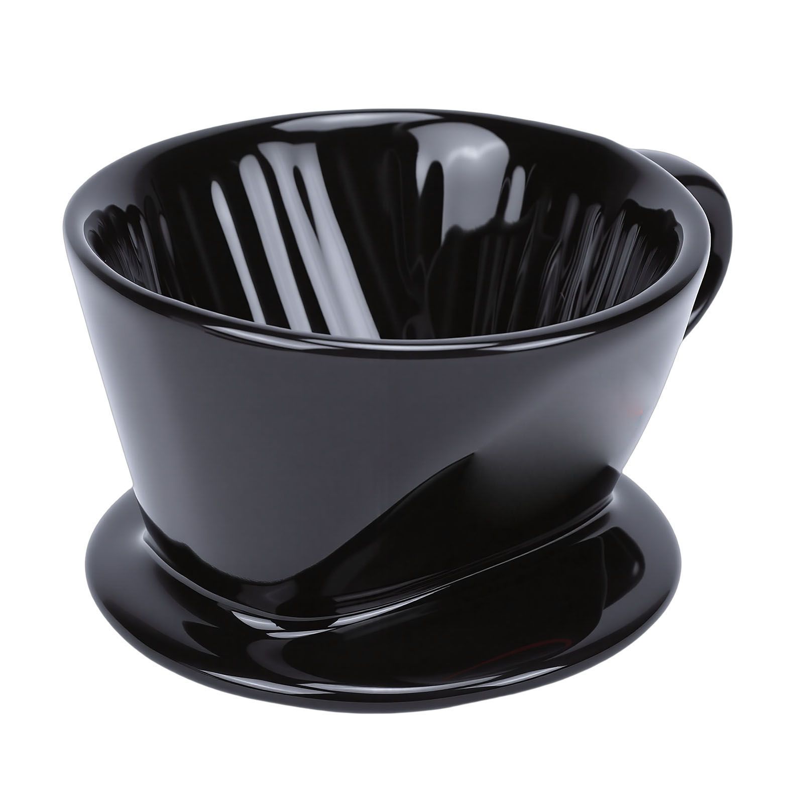 Ceramic Pour Over Coffee Dripper 3 Hole V Shape Manual Brew Maker Ceramic view 8