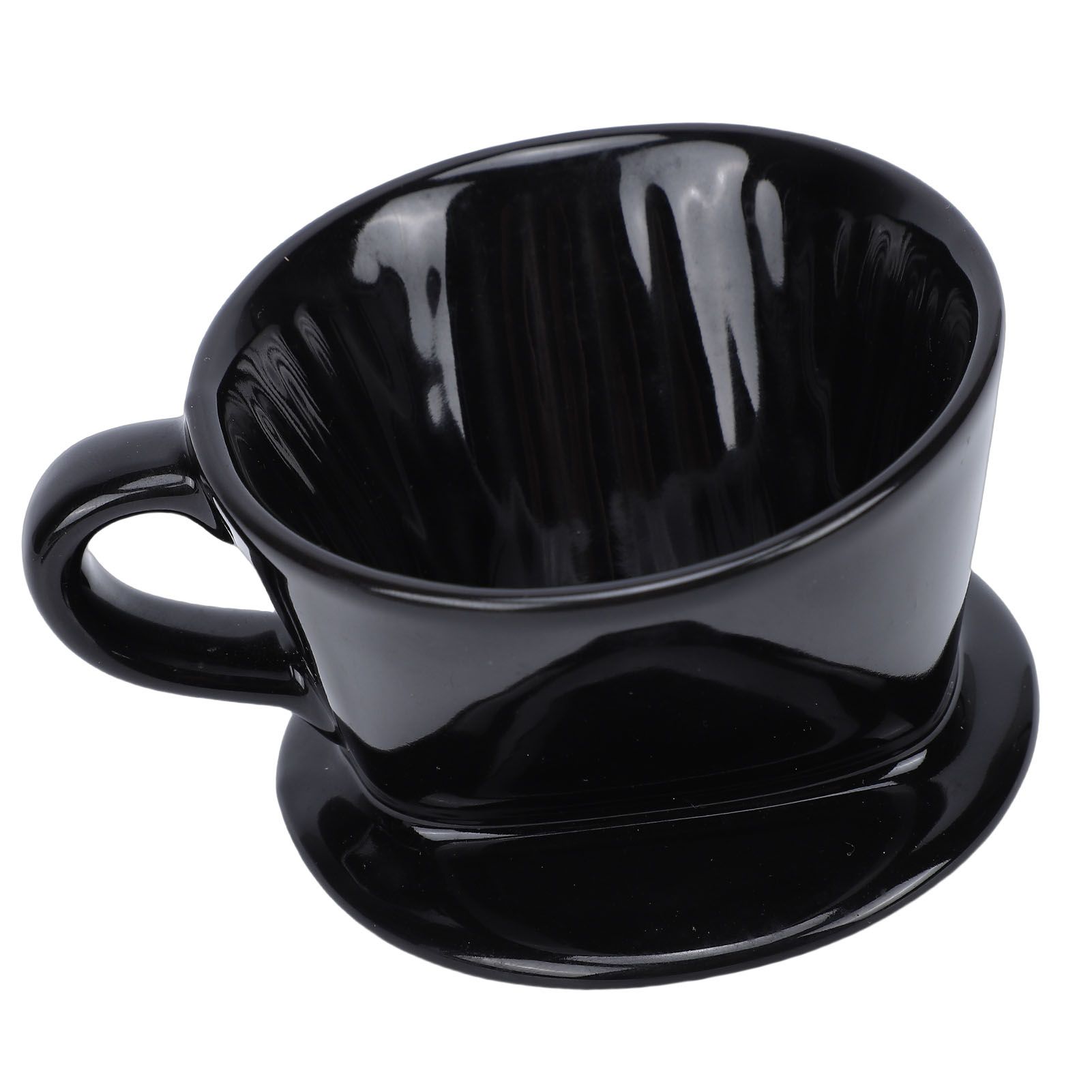 Ceramic Pour Over Coffee Dripper 3 Hole V Shape Manual Brew Maker Ceramic view 12