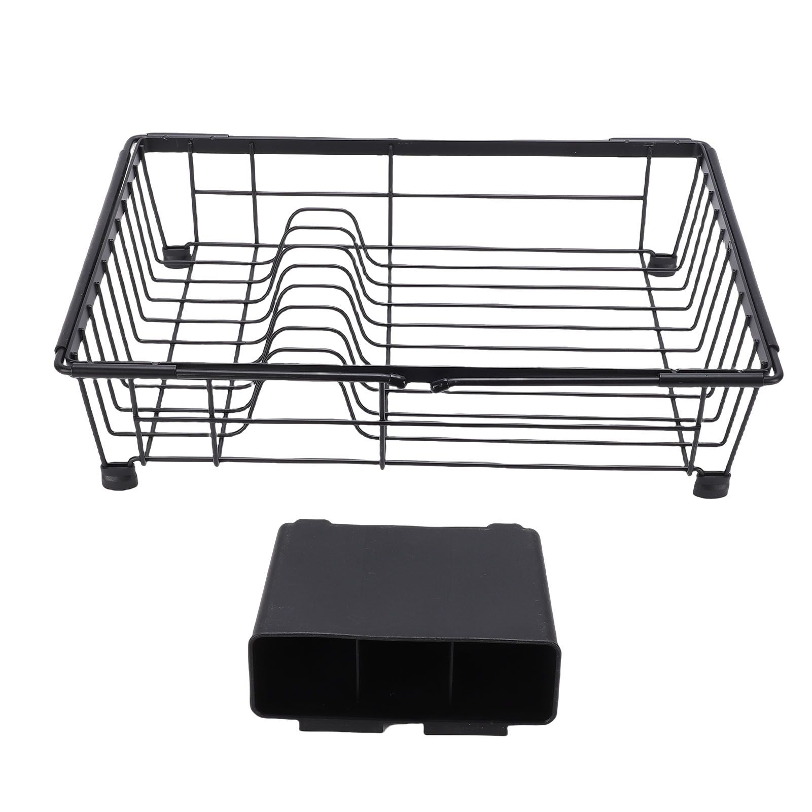 Expandable Dish Drying Rack in Sink Iron Kitchen Utensil Dish Holder Drainer view 3